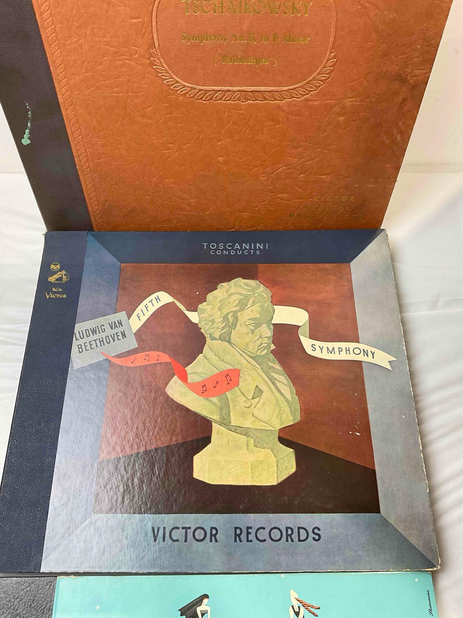 19 pcs Selection of "Organ Room" Music 78s Sets, incl. Beethoven, Tchaikovsky, Grieg & More. - 2