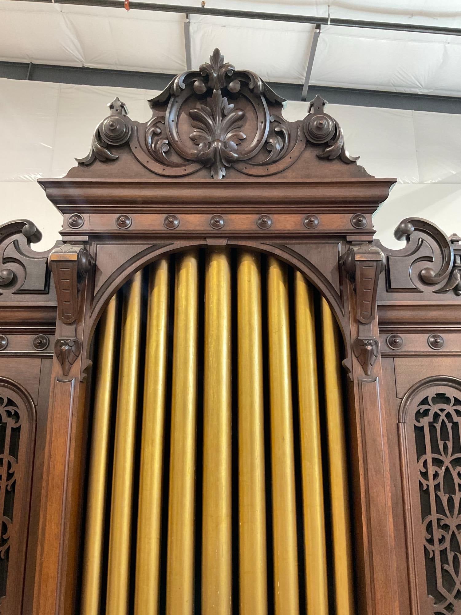 Antique Mason & Hamlin Organ Company Pipe Organ Model/Style 28 Serial 69771 - 7