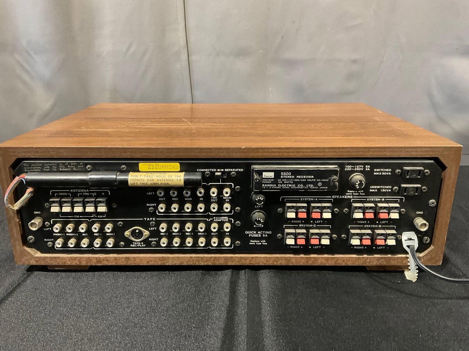Sansui Stereo Receiver 5500, w/original box & manual, tested & working, LNIB - 5