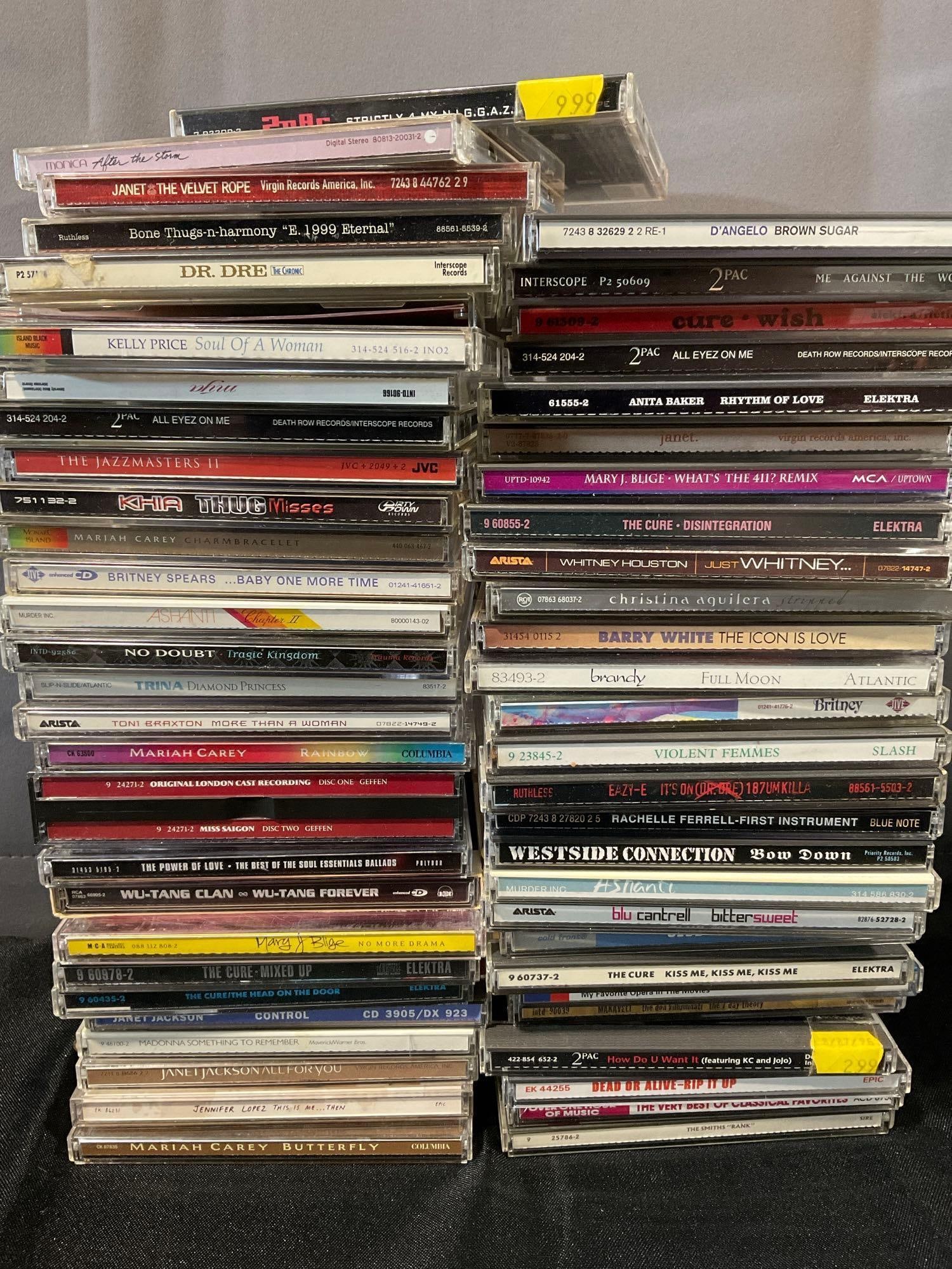 Collection of 50+ Vinyl Records & 55+ CDs incl. RNB, Soul, Pop, Hip-Hop & more - 7