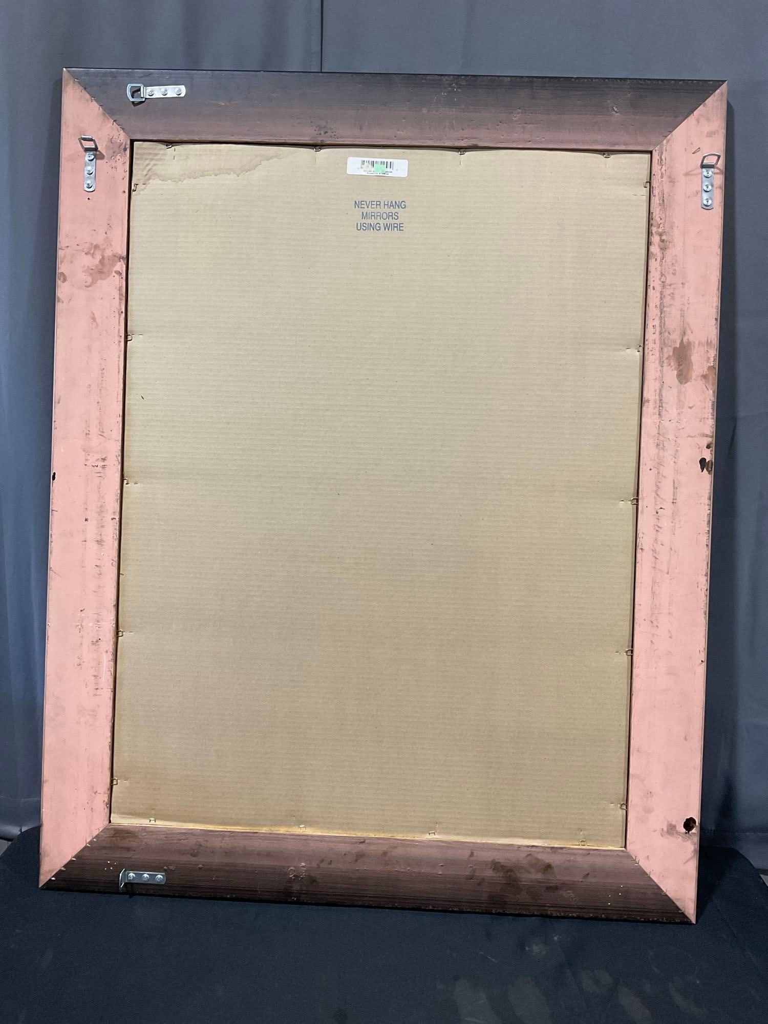 Large Heavy Mirror, Gold & Black French Classical style Frame, 49x39 inches - 5