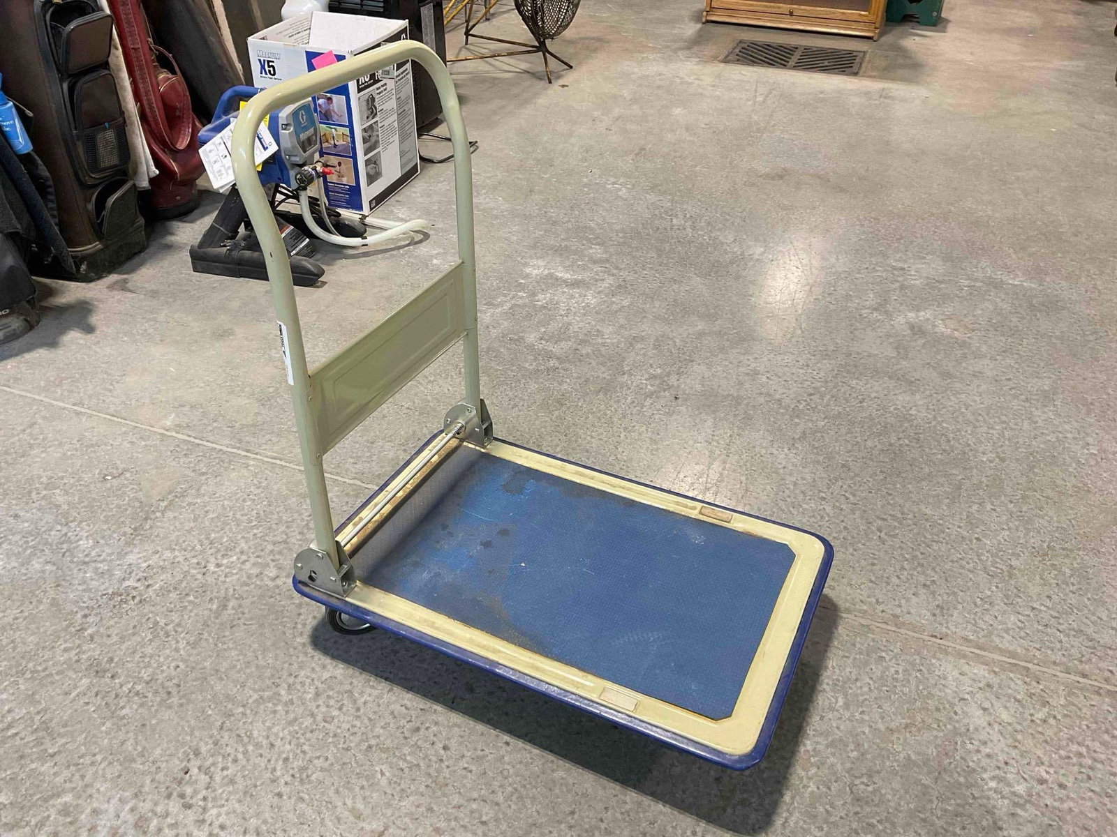 Harbor Freight Luggage Trolley Cart. Fair Condition. Measures 29" x 19" x 32" See pics. - 2