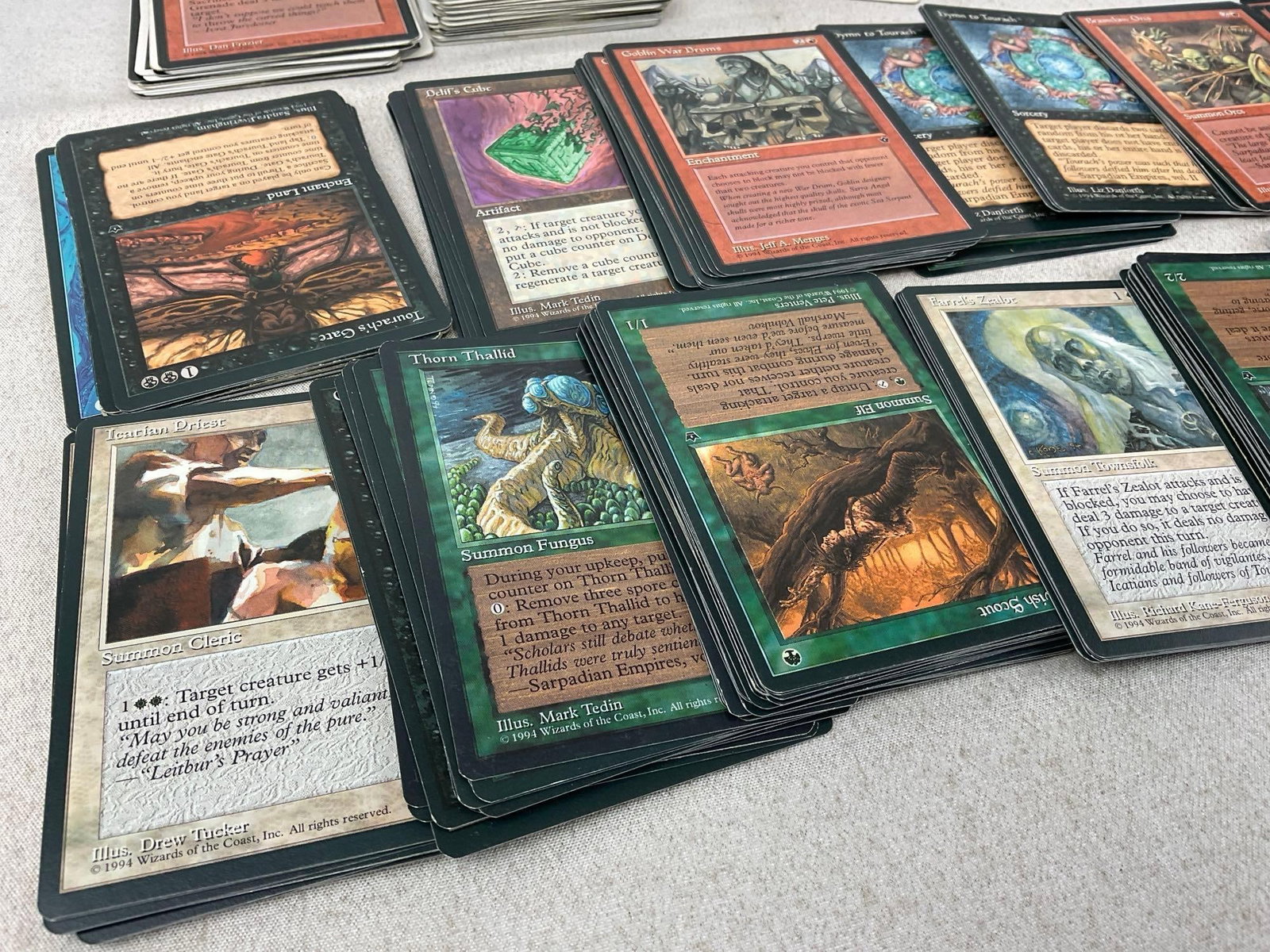 Collection of 500+ Magic the Gathering Cards, decent amount of 1994 black border cards - 2