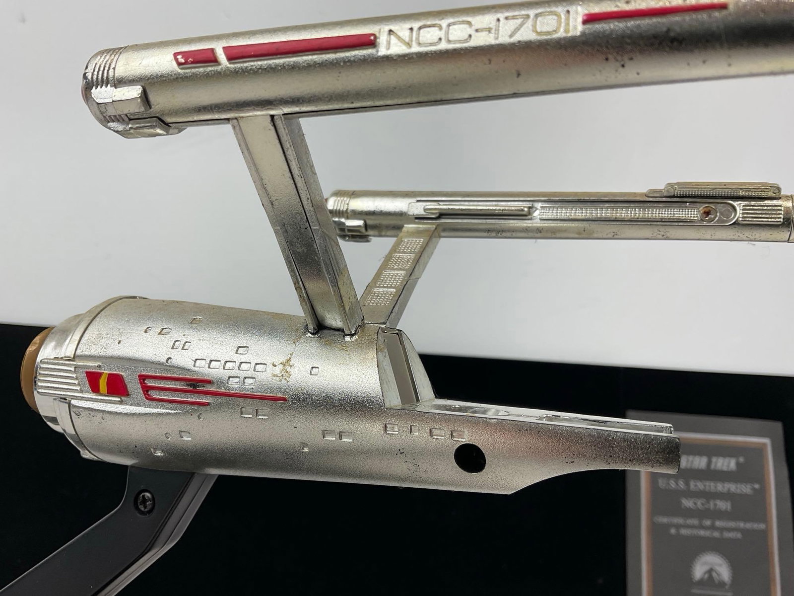 Star Trek USS Enterprise NCC-1701 Telephone, signed on the base, by Willam Shatner "Captian Kirk" - 12