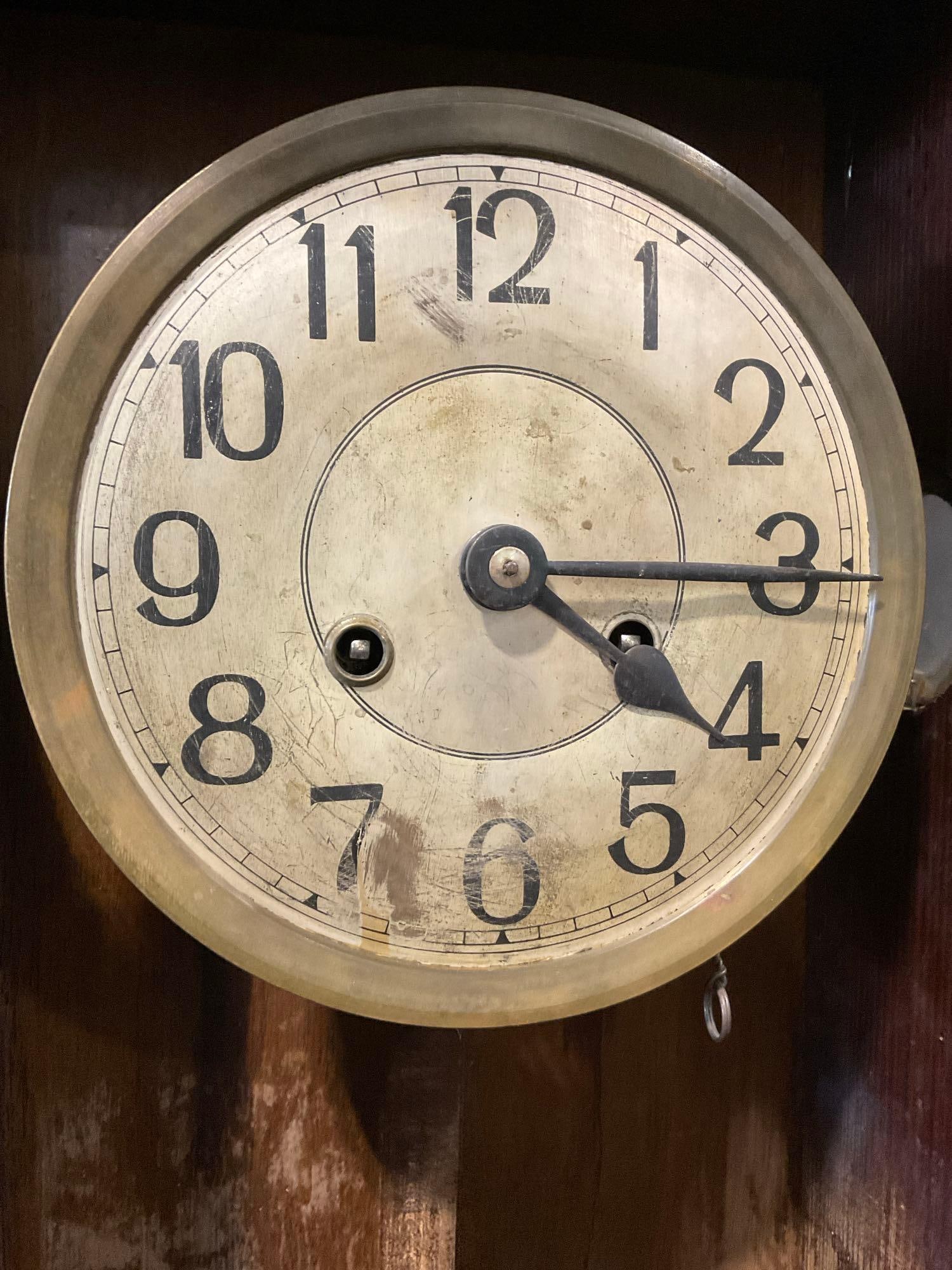Antique German Time StrikeJunghans / Gustav Becker ? Pendulum Clock, w/ key - 4