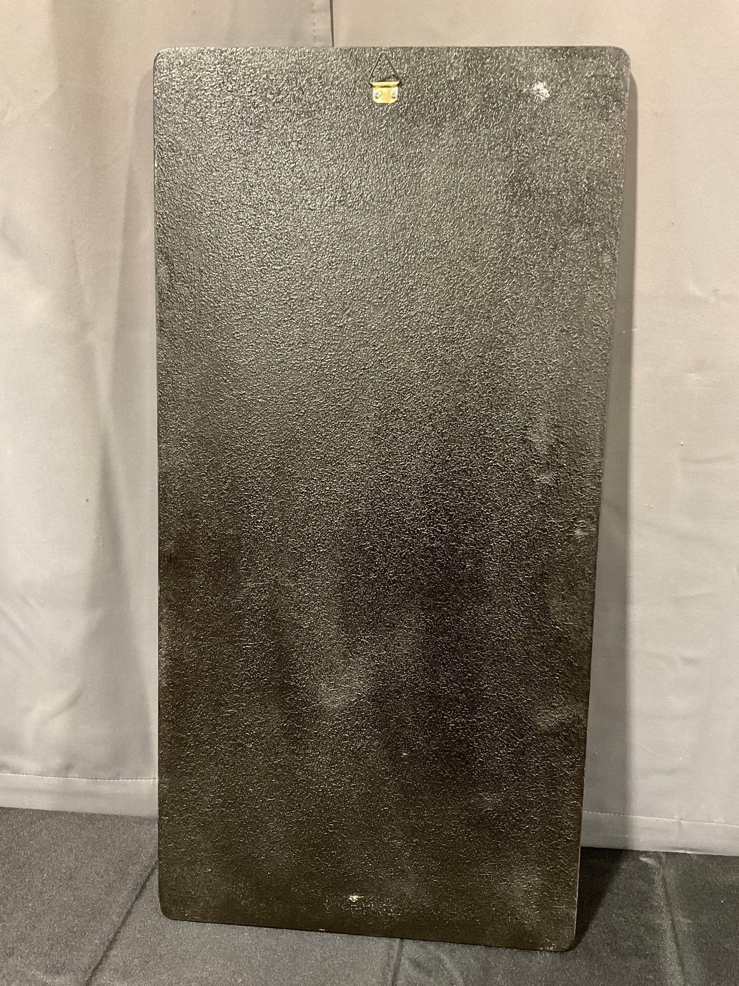 Gorgeous Asian Red Lacquered Board w/Mother of Pearl Motif, 37h x 17w x 2d inches - 4