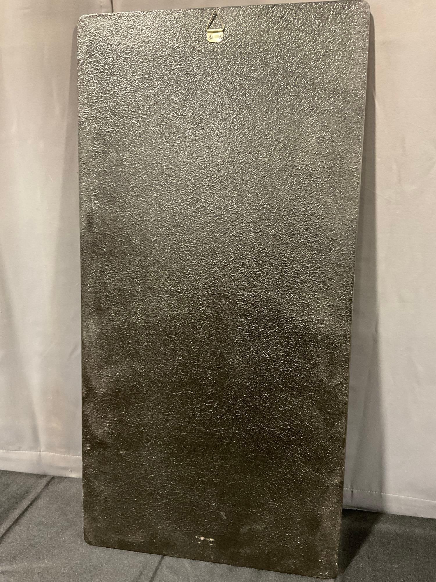 Gorgeous Asian Red Lacquered Board w/Mother of Pearl Motif, 37h x 17w x 2d inches - 6