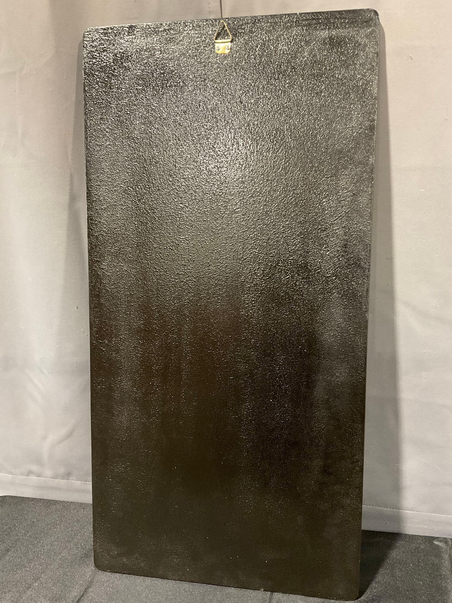 Gorgeous Asian Red Lacquered Board w/Mother of Pearl Motif, 37h x 17w x 2d inches - 5