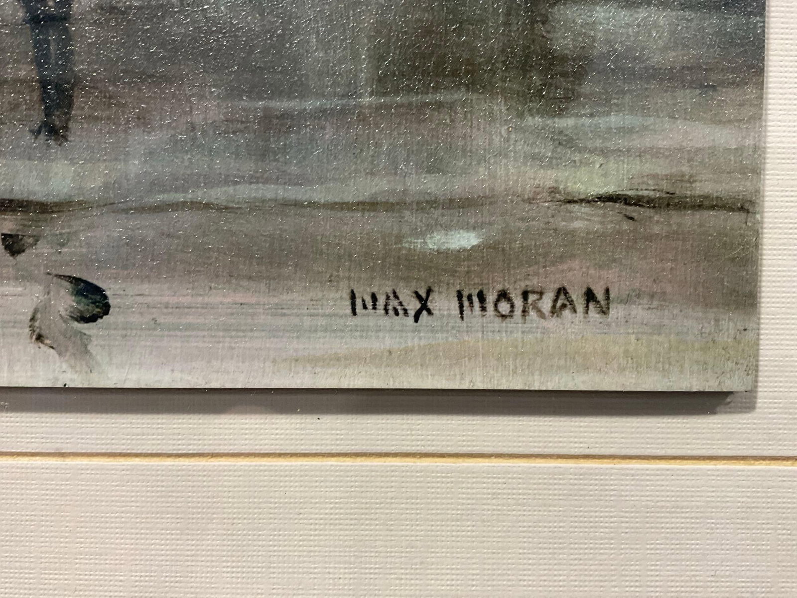 Framed Art Print, titled Waiting for a Cab - Park Avenue, 19x23 inches by Max Moran - 6