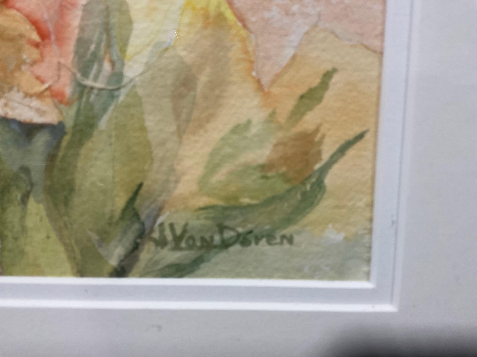Pair of Watercolor Paintings by V. VanDoren, Titled #486 Autumn Thicket & #487 McLane Creek Area - 5