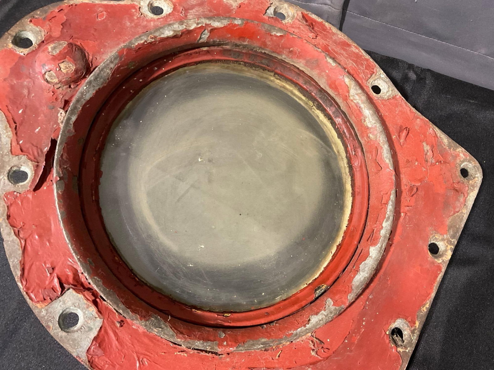 Antique Nautical Bronze Porthole Window, 16h x 18w x 8d inches, large screw closure, needs TLC - 7