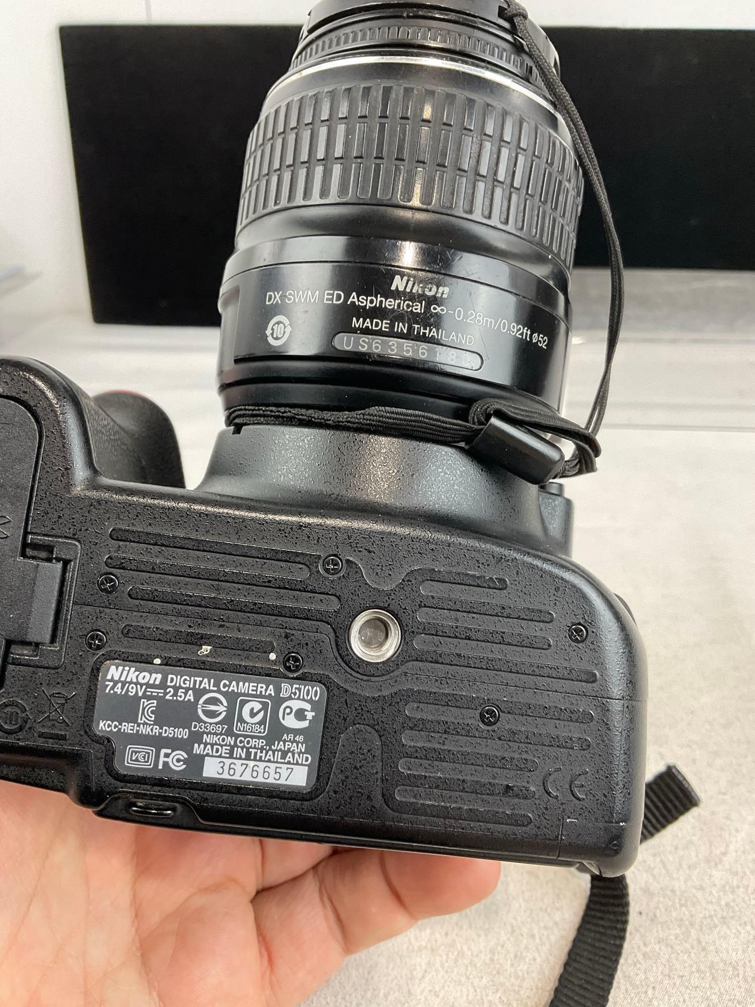 Nikon Digital Camera D5100 w/Nikon AF-S DX Nikkor ED18-55mm Lens w/charger, & manual - 5