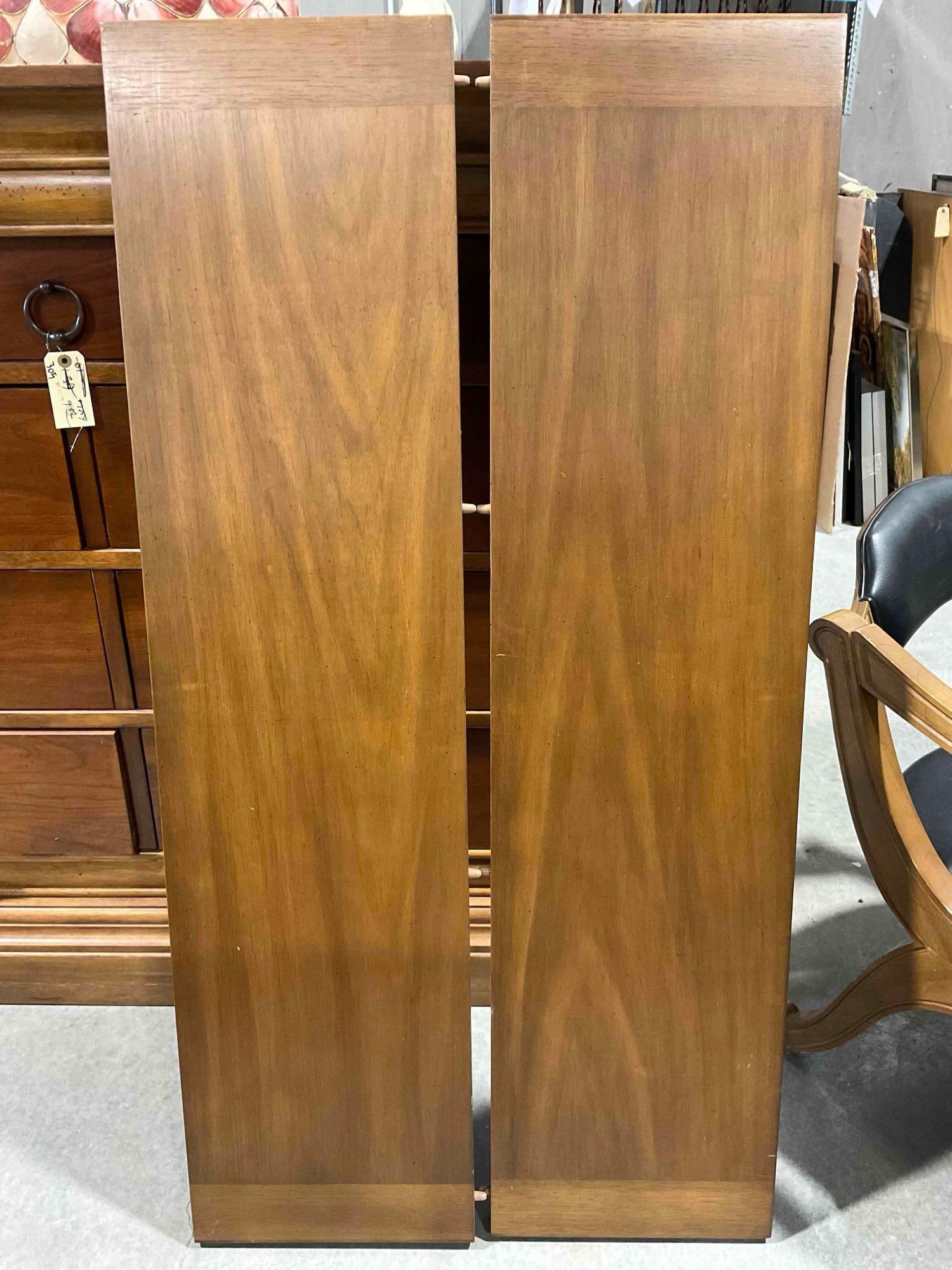 Vintage MC Drexel Esperanto Walnut Veneer Loose Leaf Octagonal Table w/ 4 pc Chairs. See pics. - 5