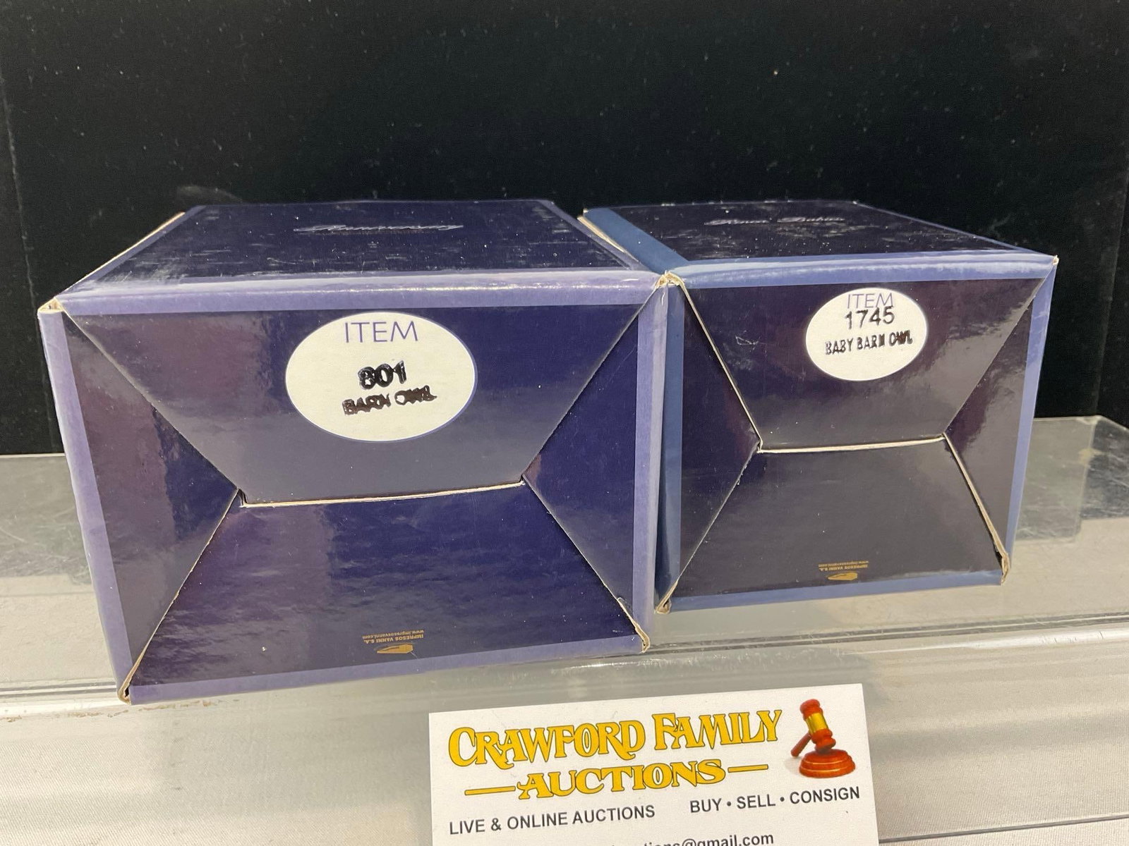 2x De Rosa Figurines in original boxes, #801 Barn Owl & #1745 Baby Barn Owl - 5