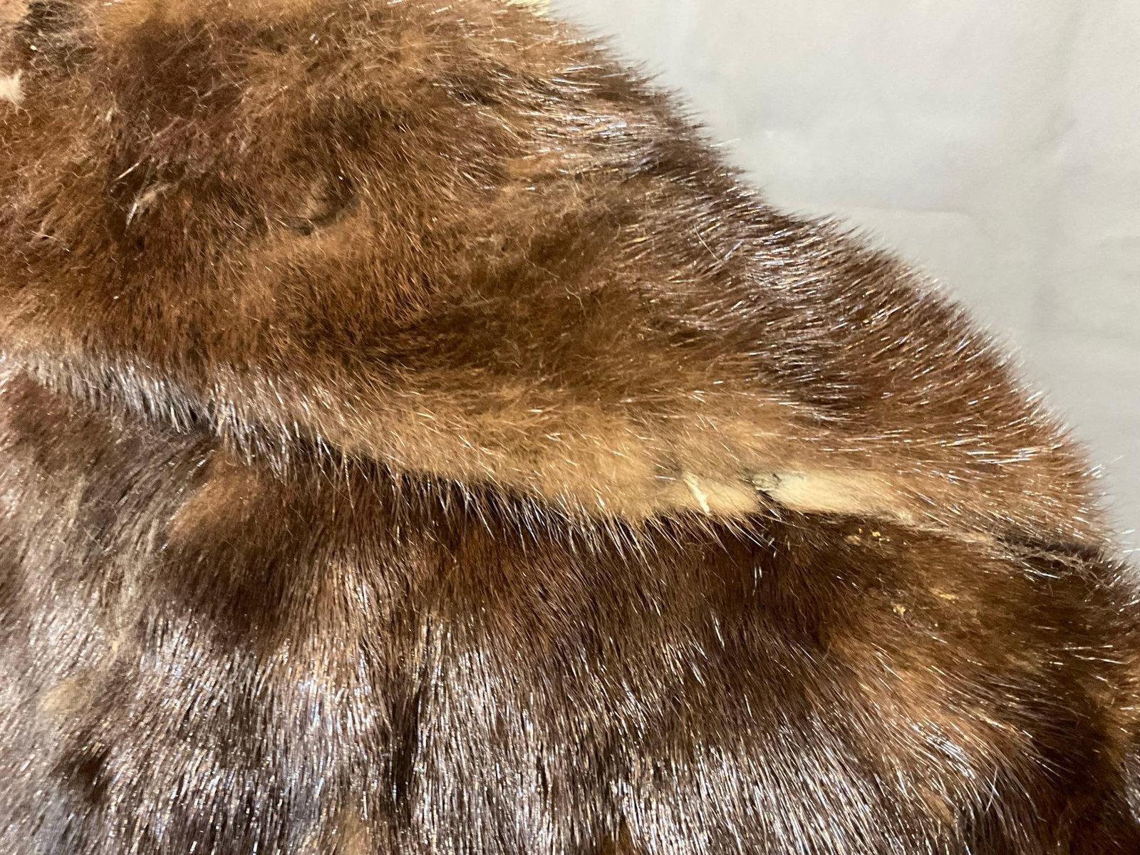 Vintage Dark Brown German Lady Style Mink Fur Coat, 49 inches long, 18 inches wide - 5
