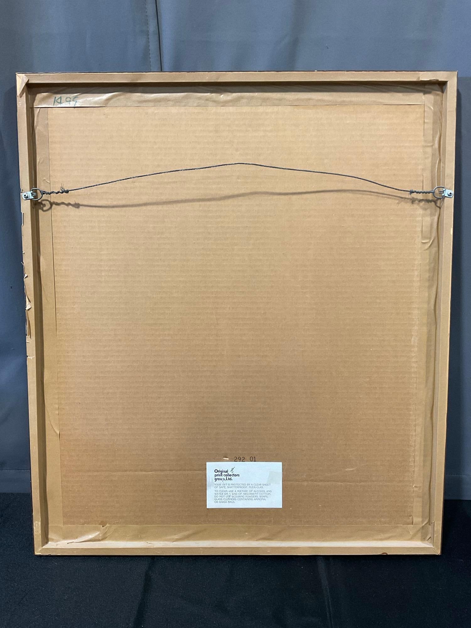 Framed Lithograph, Signed & #d 58/99, titled Voyage eu Etrurie by Schumann, 29x25, Antelope drawing - 6