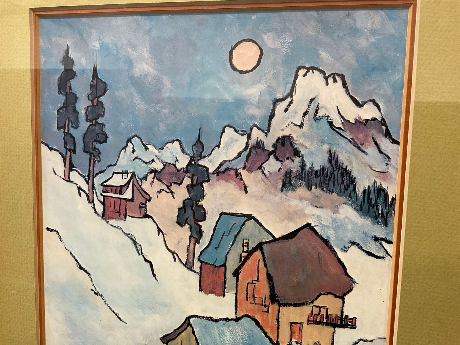 Framed Signed Lithograph titled Bismark by Ruth Volkmann, 21x15 inches - 3