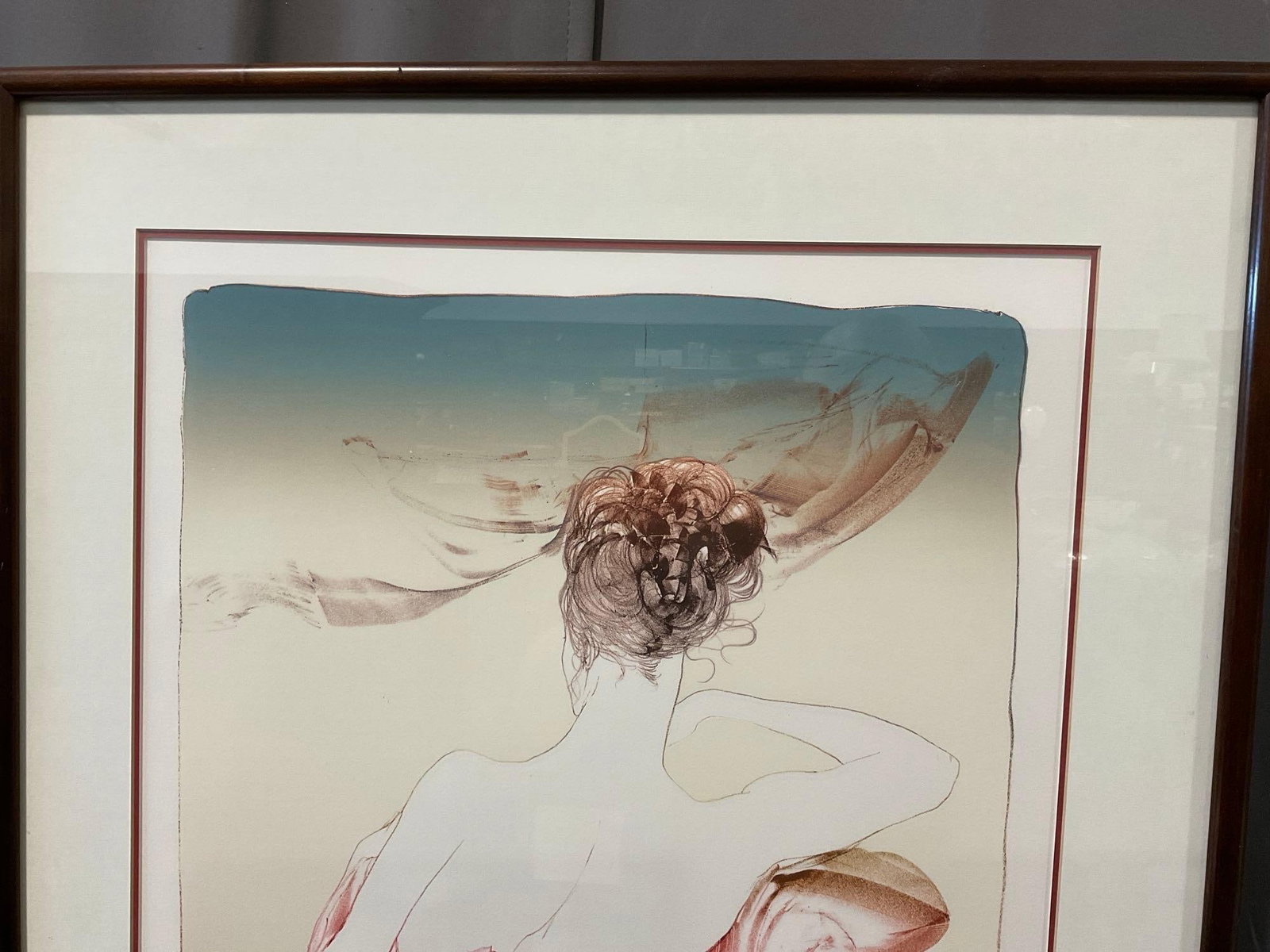 Framed 1984 Lithograph Signed & #d 15/80 by Guilherme de Faria, 34x27 inches - 2
