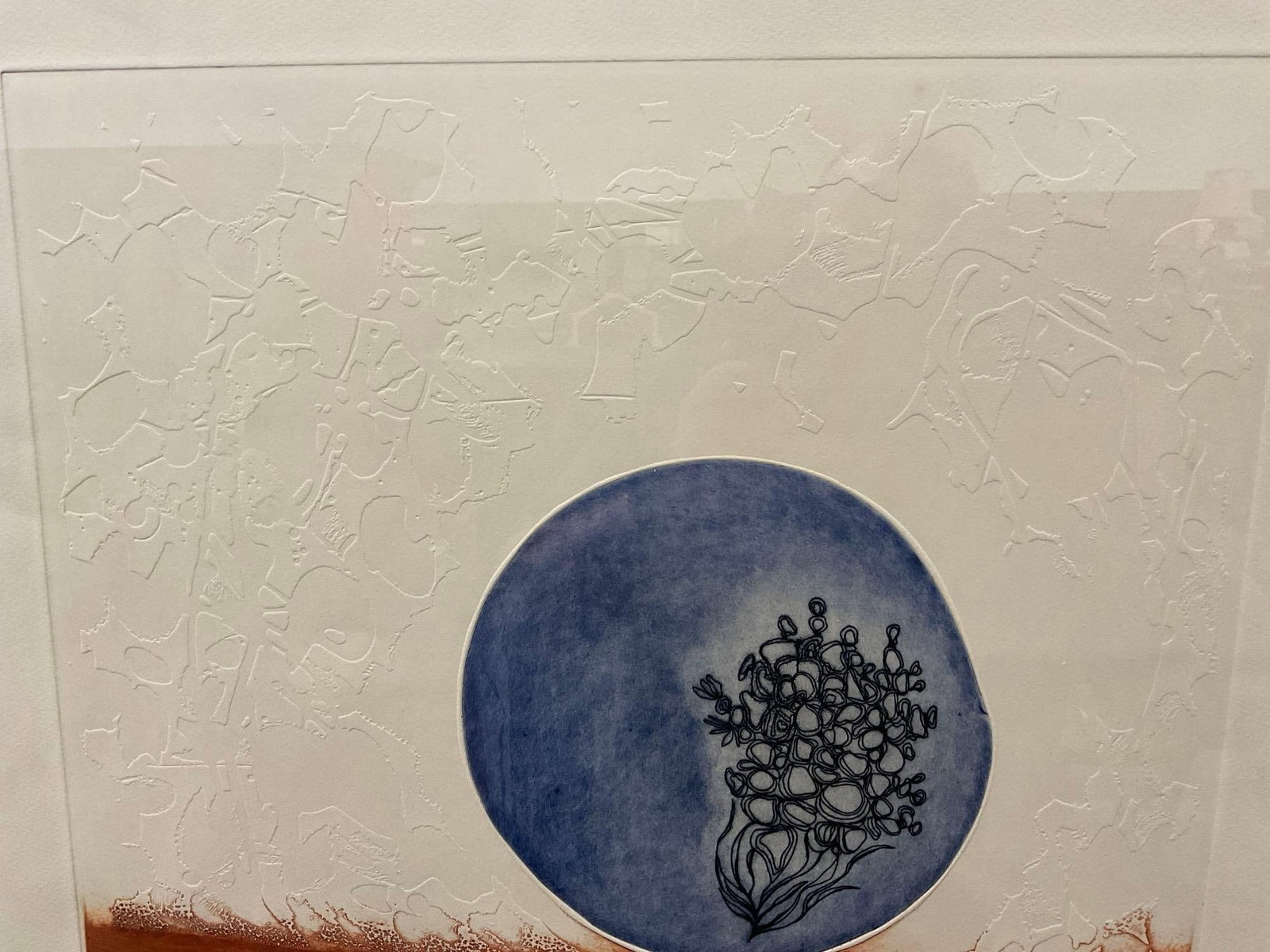Framed Watercolor, signed #d AP IX, signed by artist, looks like Din? Jimenez, 37x26 inches - 3