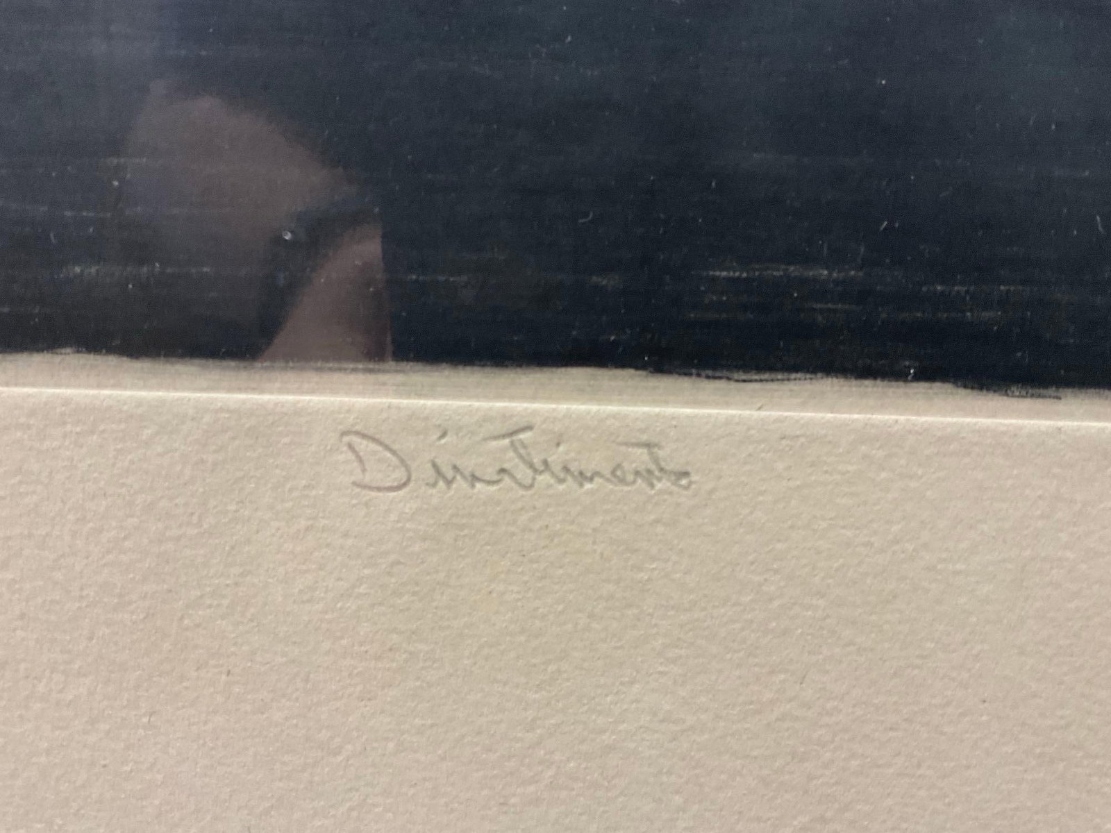 Framed Watercolor, signed #d AP IX, signed by artist, looks like Din? Jimenez, 37x26 inches - 6