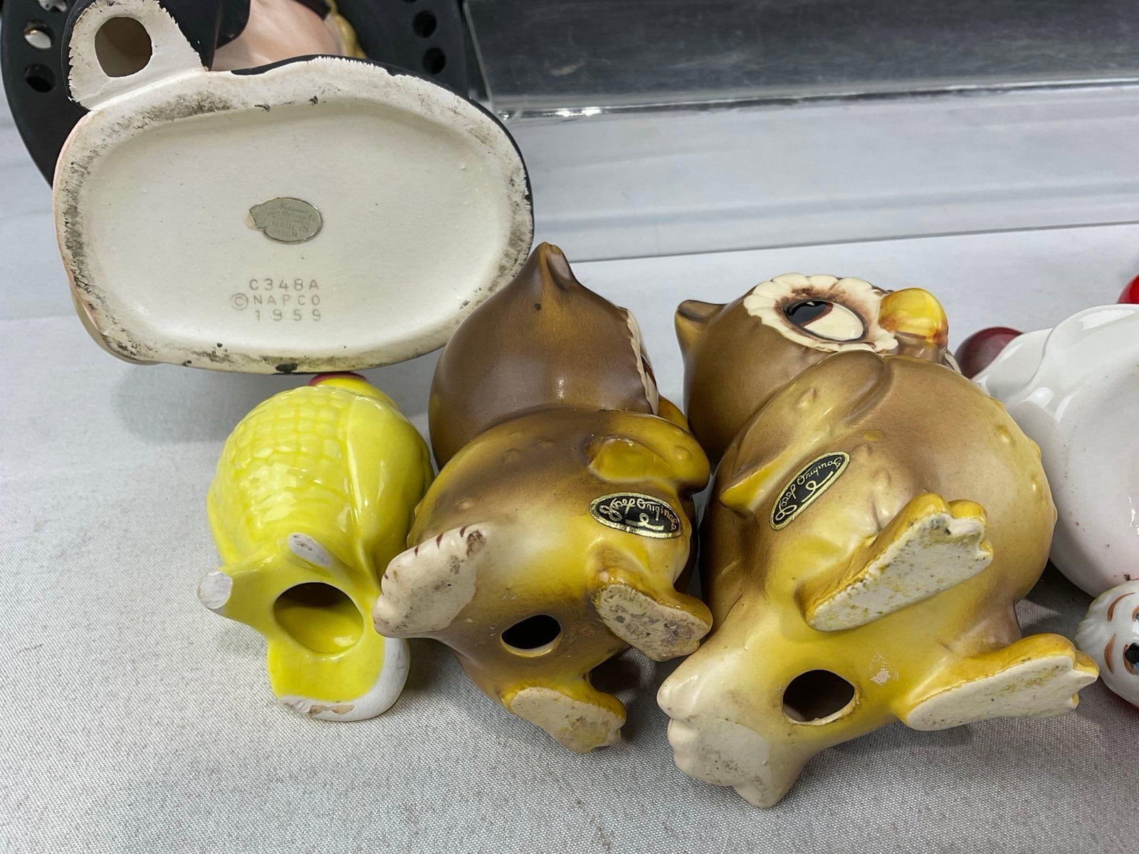 Handpainted Ceramics, Josef Originals Woman Planter, Piggy Bank, 4 Lil Red Riding Hood S&P, Woman... - 7