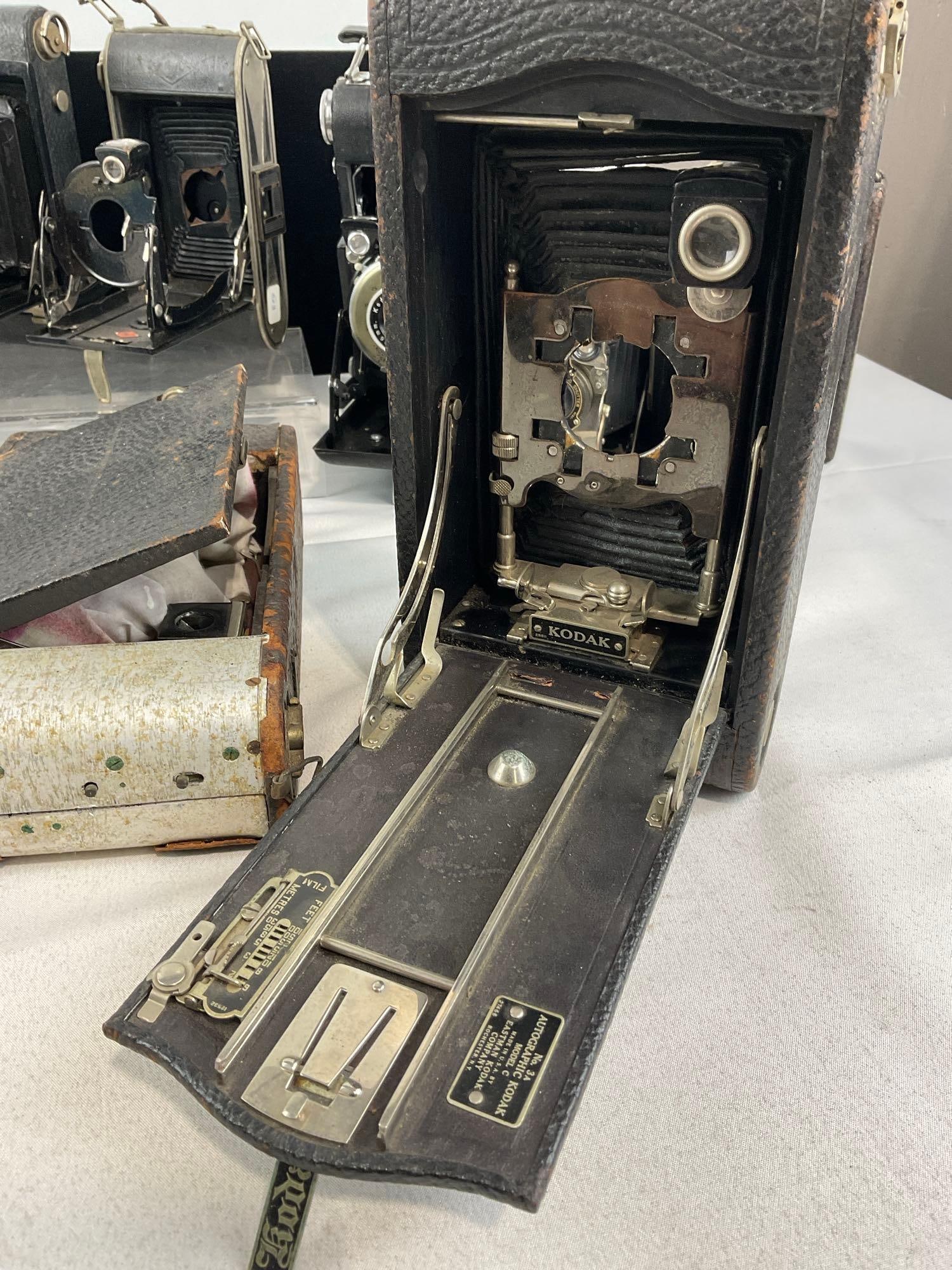 Variety of Early 20th Century Cameras, Korona V, Beacon, Kodak Eastman Co, & more - 7