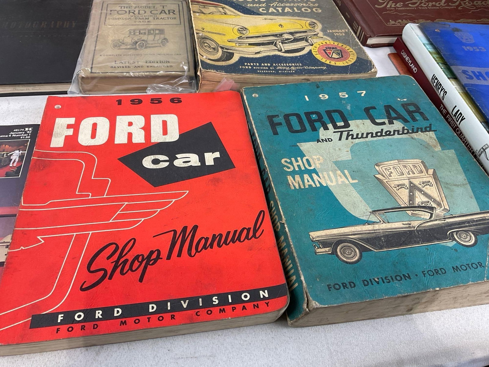 Variety of Ford Books, Shop Manuals, Catalog, Illustrated Book, Germany, Glenn Miller Records & m... - 3