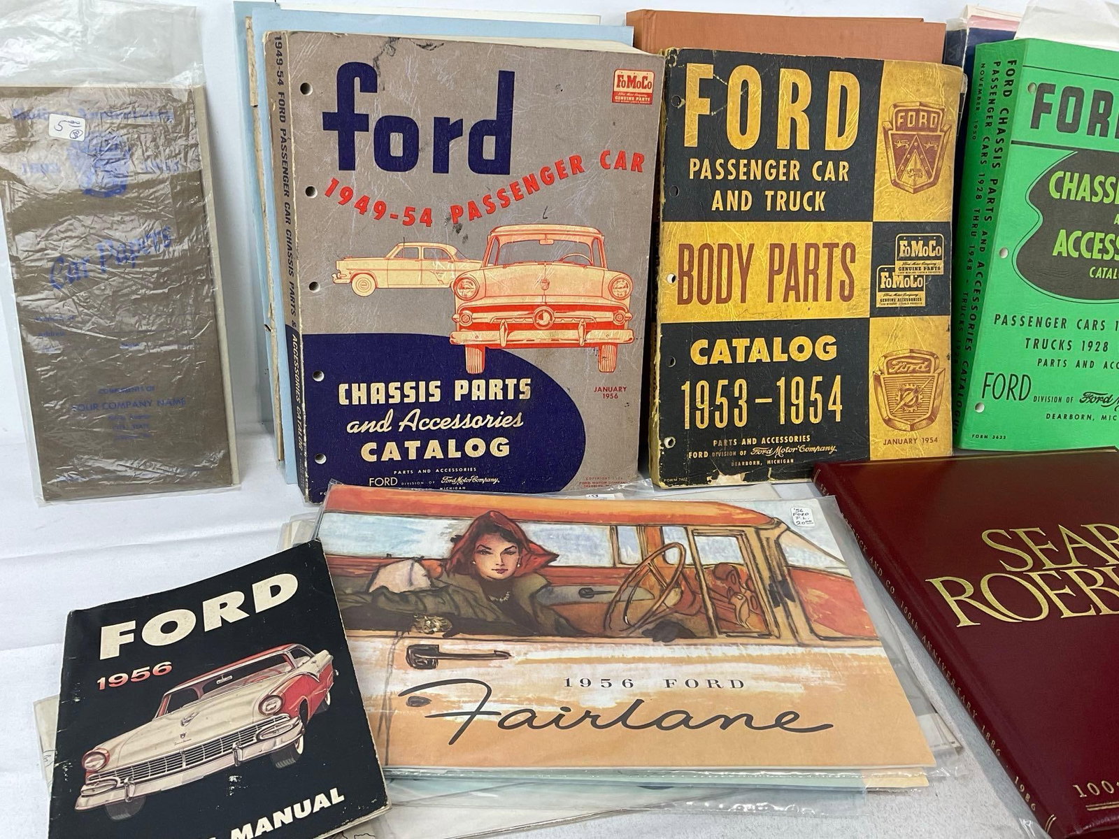 Collection of Ford Books, Sears, Ford Advertisements, Rolls-Royce Book, & more, Puyallup Press Ne... - 3