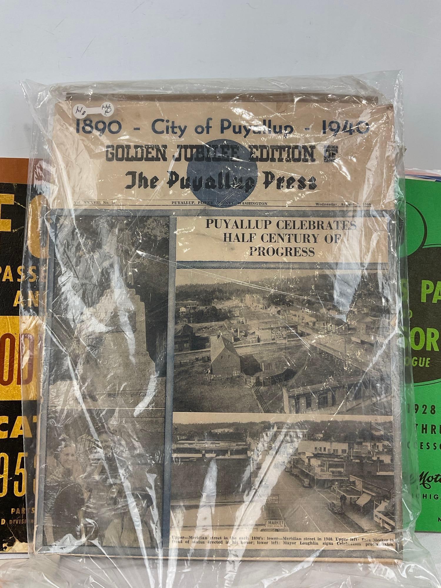Collection of Ford Books, Sears, Ford Advertisements, Rolls-Royce Book, & more, Puyallup Press Ne... - 5