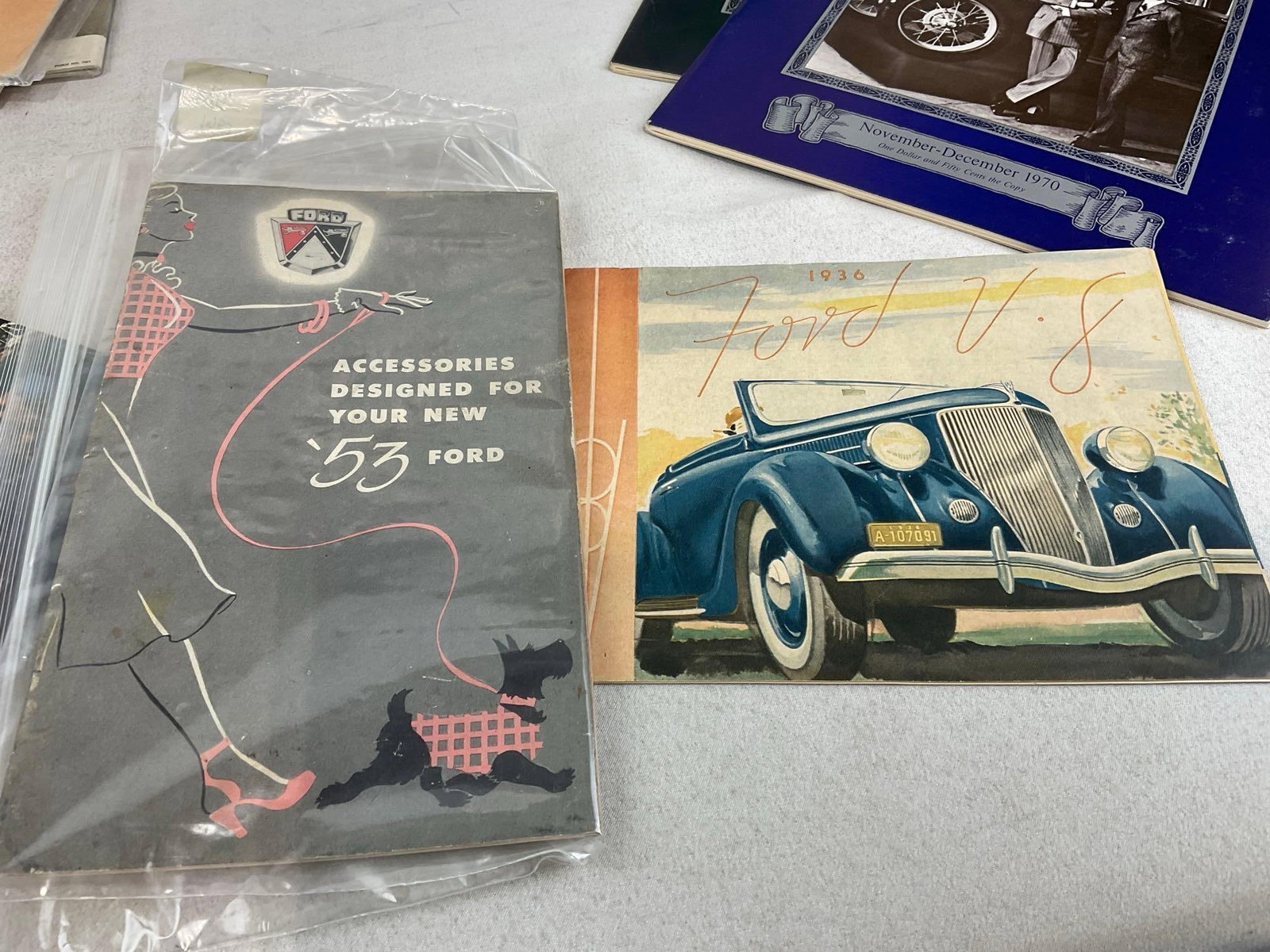 Collection of Ford Books, Sears, Ford Advertisements, Rolls-Royce Book, & more, Puyallup Press Ne... - 6