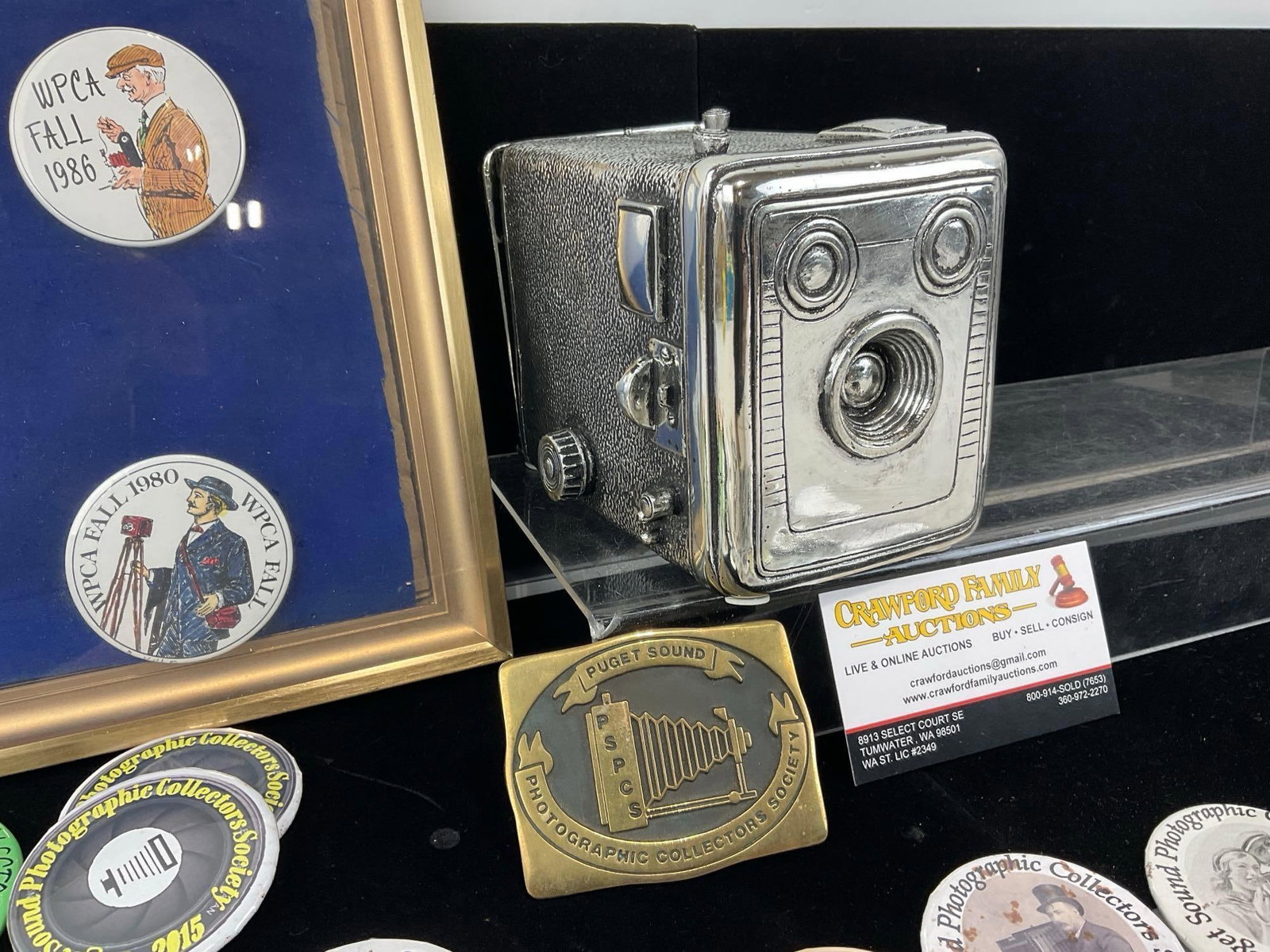 Collection of 43 Puget Sound Photographic Collectors Society Buttons, from around 1980 to 2017 - 6