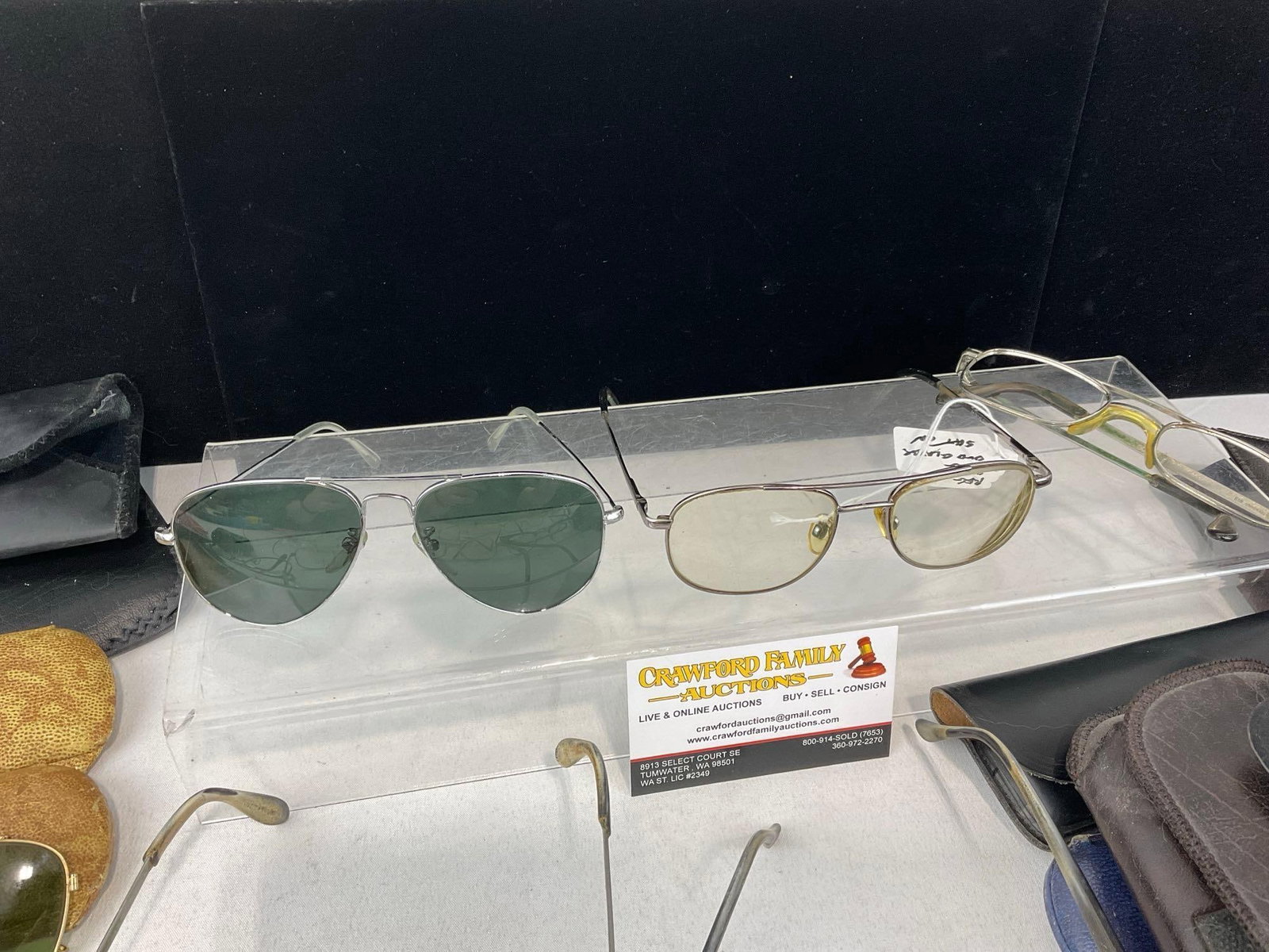 Collection of 15 Vintage Eyeglasses & Glasses Holders, various styles, & prescriptions - 4