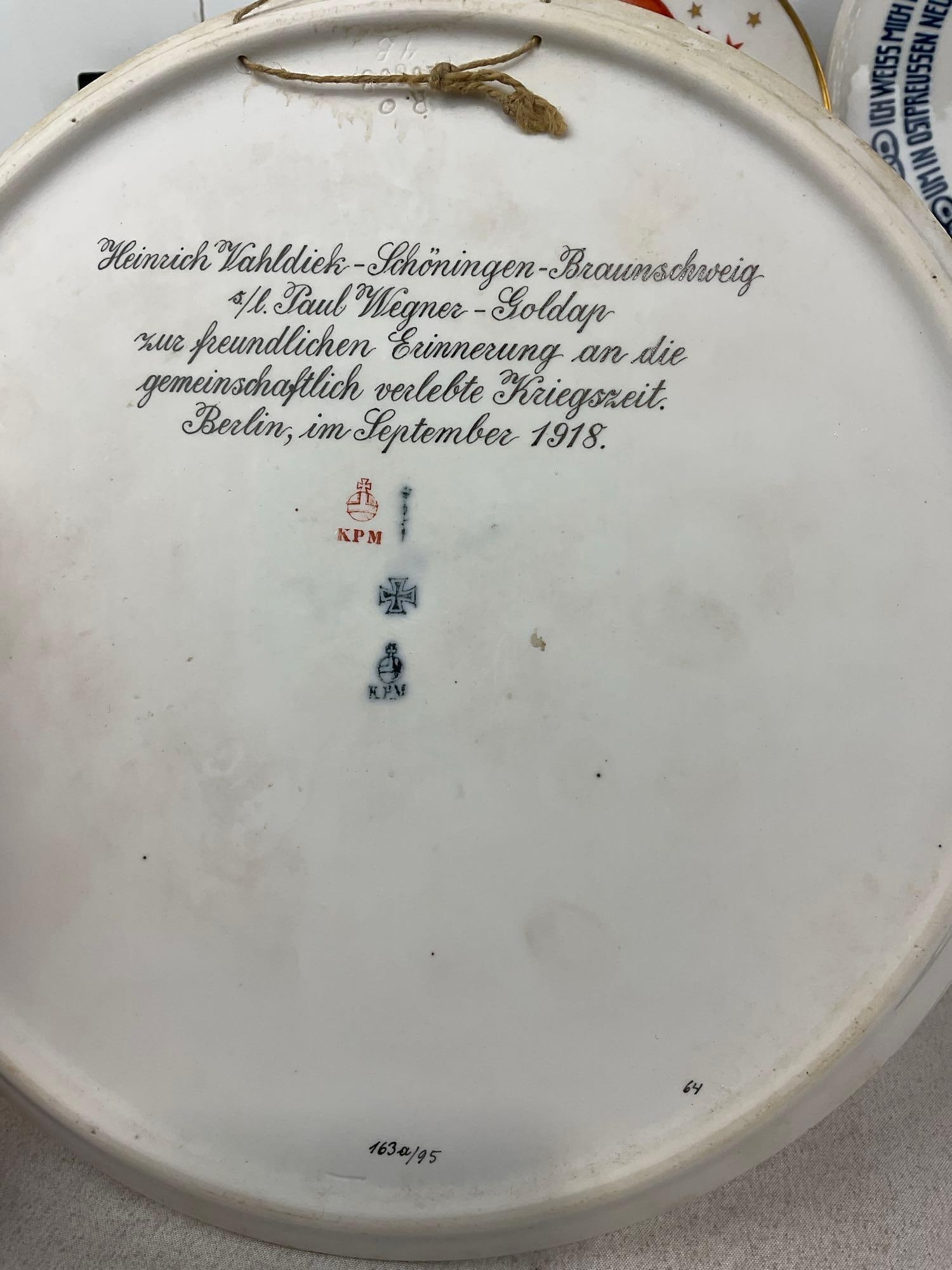 4 KPM Early 20th Century German Plates, Braunschweig & Kreis Teltow, Christmas 1927 & 1928 - 6