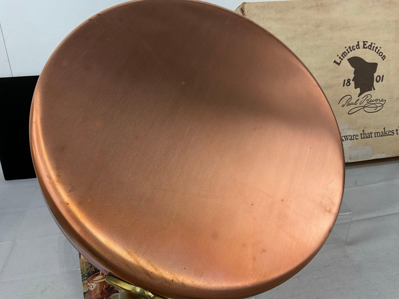 NIB Revere Ware Limited Edition Solid Copper/Stainless Steel 11.5 inch crepes suzette pan #8073 - 4