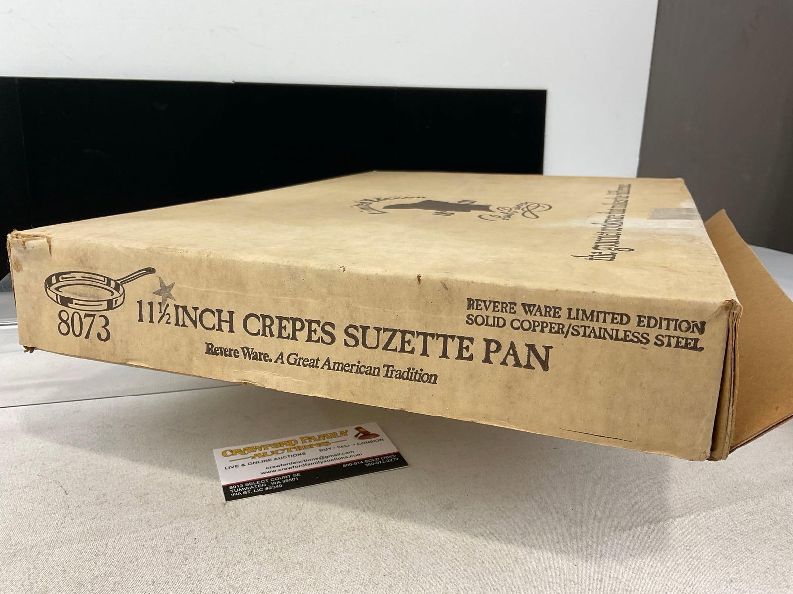 NIB Revere Ware Limited Edition Solid Copper/Stainless Steel 11.5 inch crepes suzette pan #8073 - 6