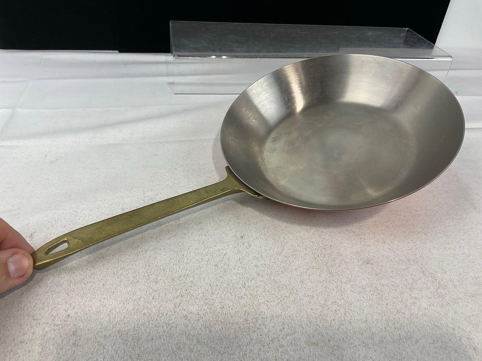 5 Revere Ware Limited Edition Solid Copper/Stainless Steel Pans w/Brass Handles - 10