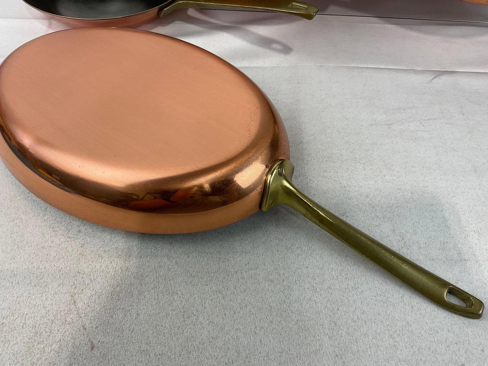 5 Revere Ware Limited Edition Solid Copper/Stainless Steel Pans w/Brass Handles - 3