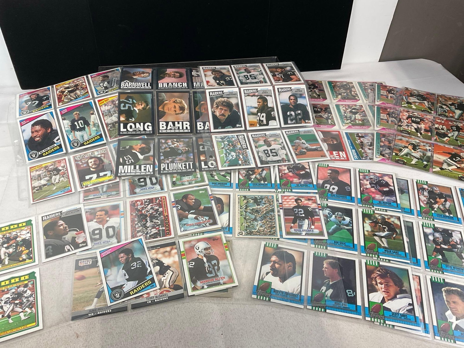 30+ Binder Pages of Oakland Raiders Football Cards, from the 70s, to late 90s - 5
