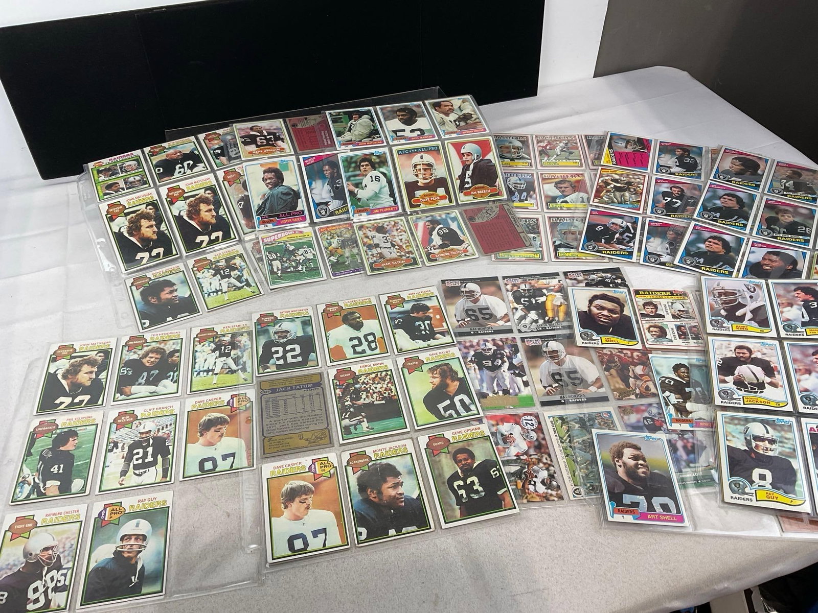 30+ Binder Pages of Oakland Raiders Football Cards, from the 70s, to late 90s - 6