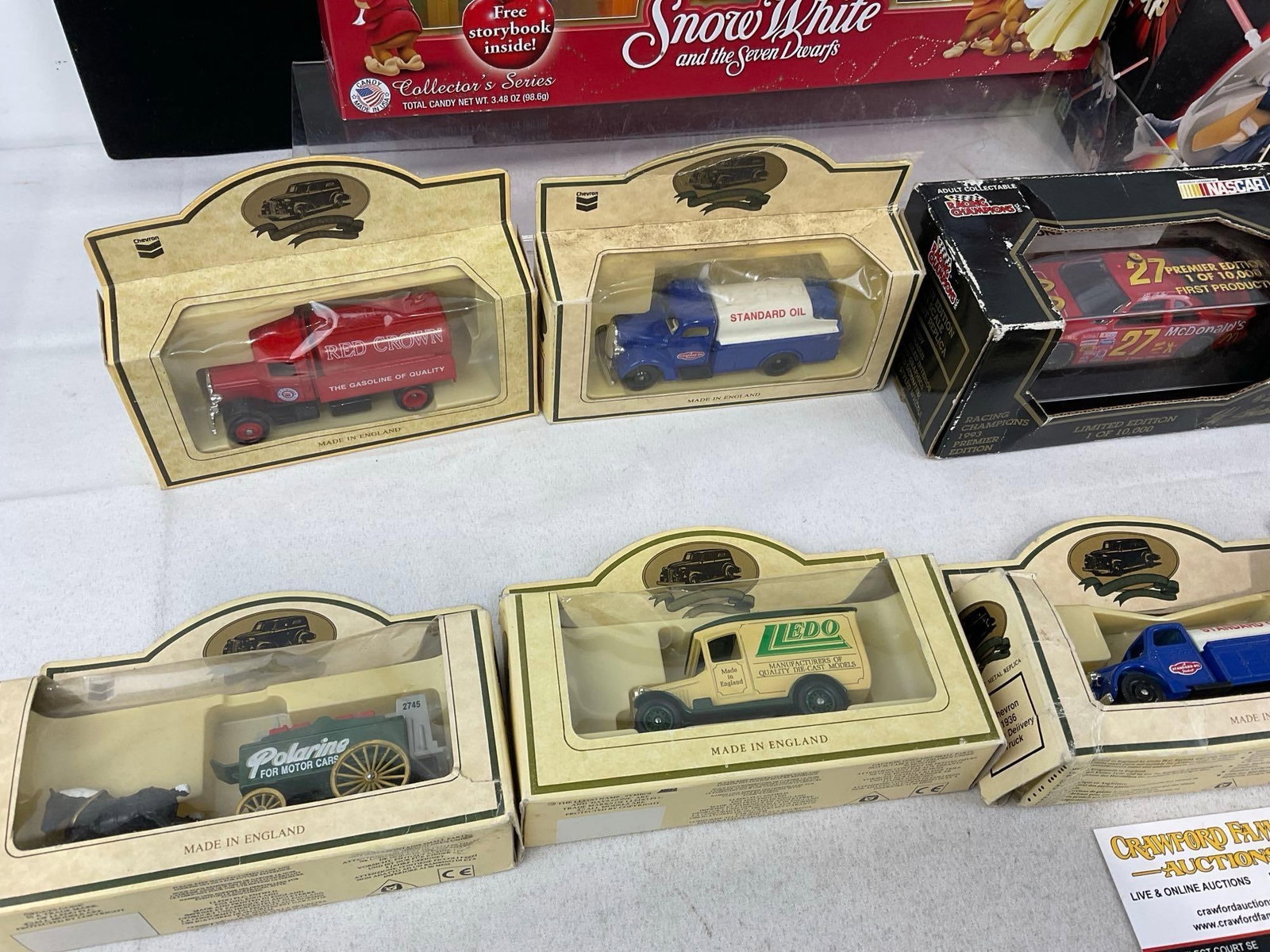 PEZ Disney Snow White set, Star Wars Darth Maul Figure, & 10 Diecast Cars, 8 LLEDO, Racing Champi... - 4