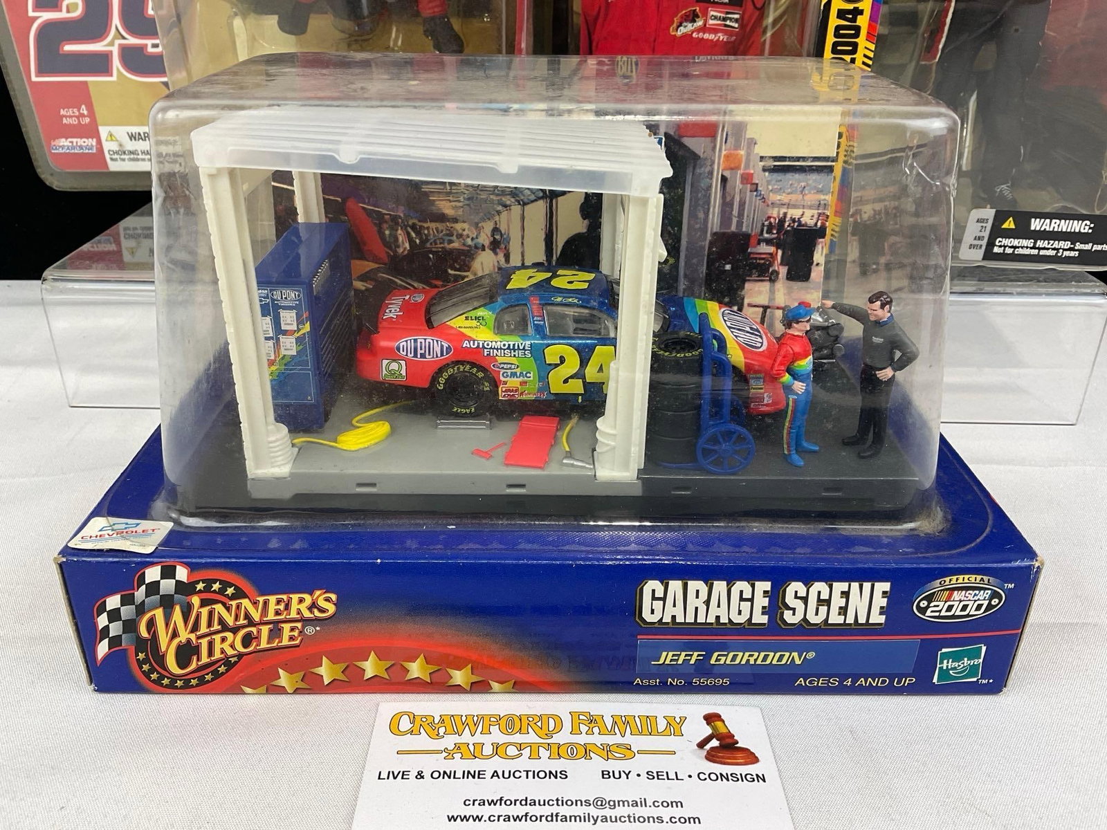 Pair of Nascar Driver Action Figures, #29 Tony Stewart & #8 Dale Earnhardt Jr. & Winners Circle... - 4