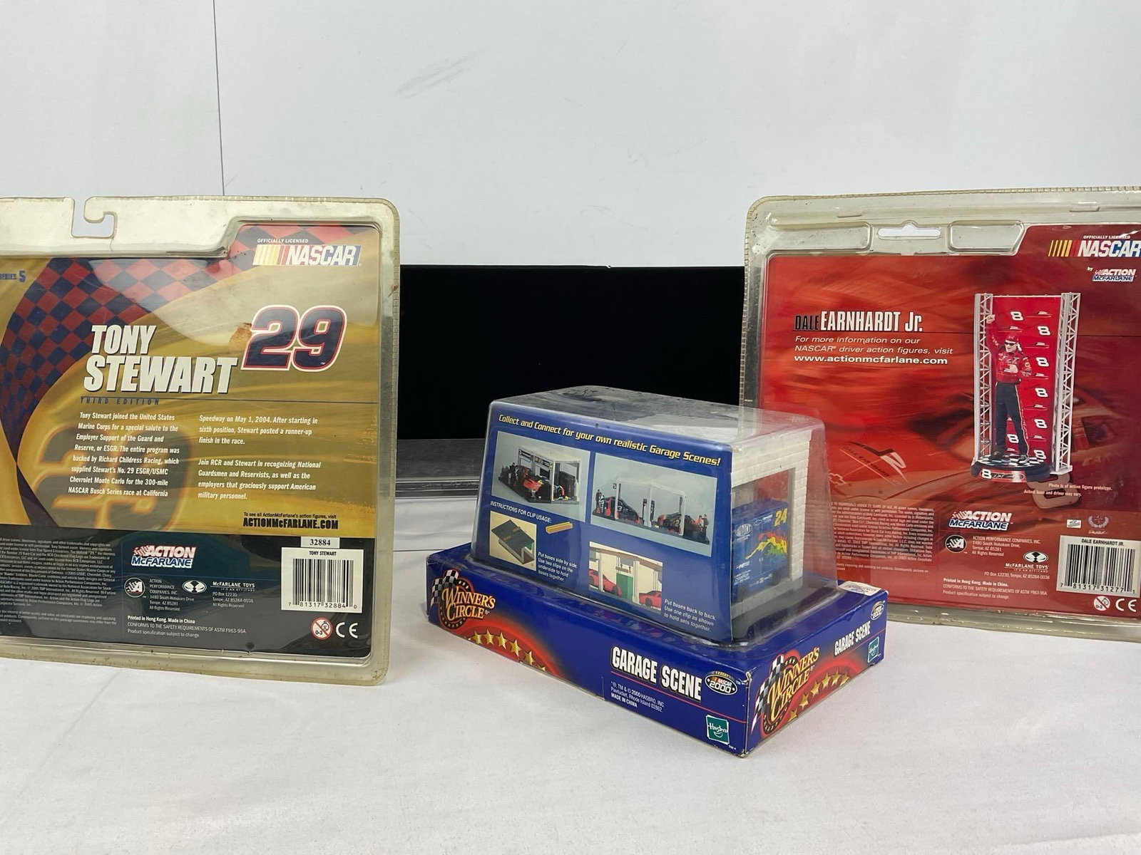 Pair of Nascar Driver Action Figures, #29 Tony Stewart & #8 Dale Earnhardt Jr. & Winners Circle... - 5
