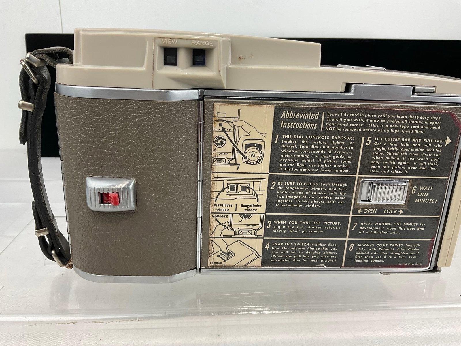 Vintage Polaroid Land Camera The 800, w/manual, in original box - 6