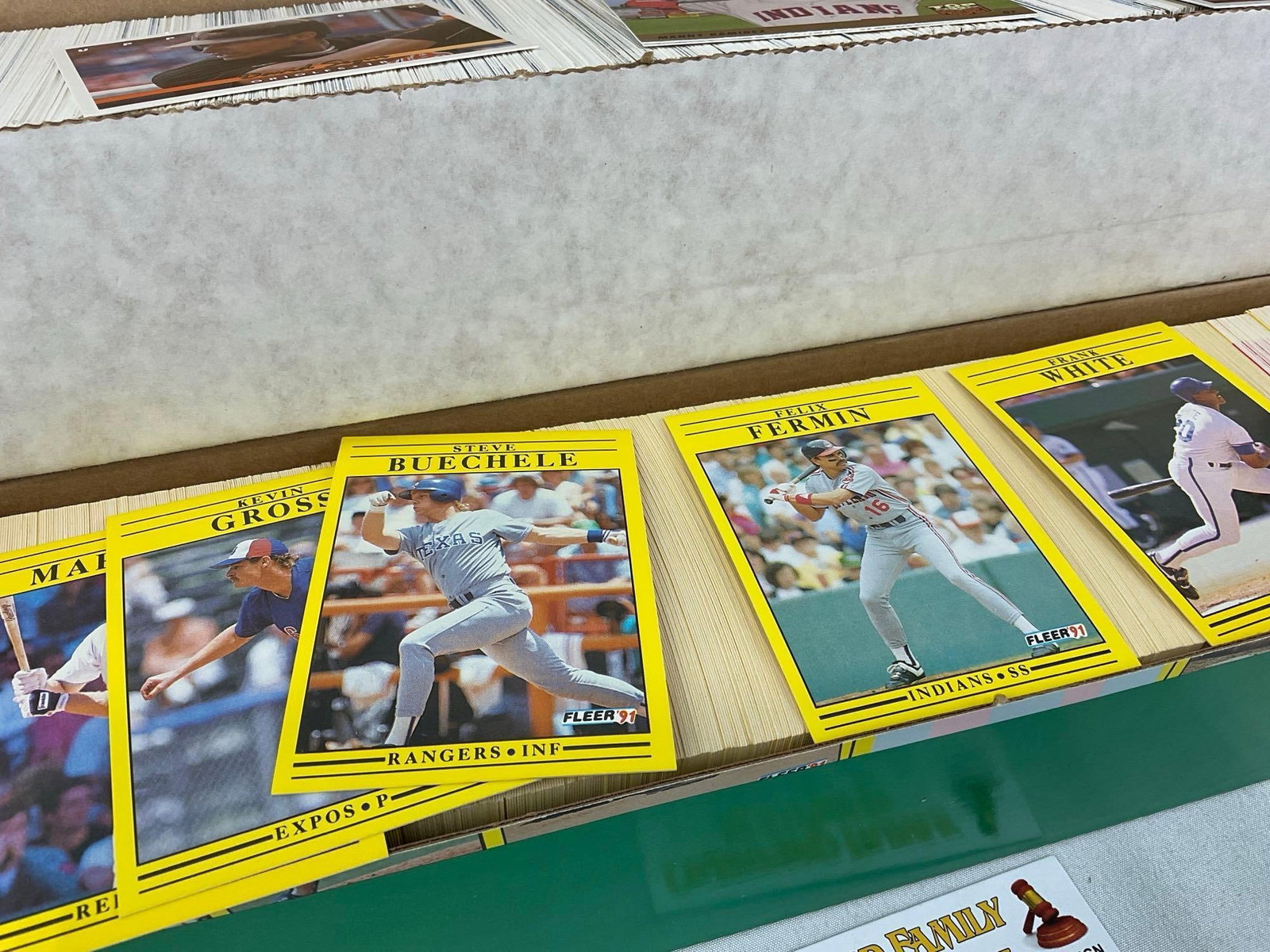 2 Boxes of Baseball Cards, box of Fleer 91, & Upper Deck, 1750+ approx - 2