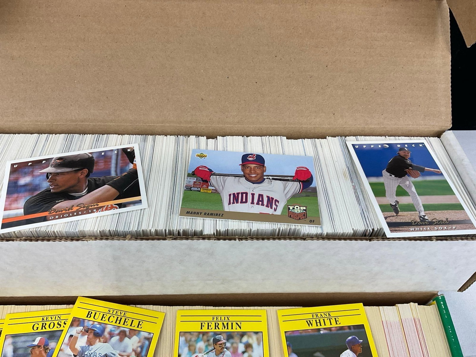 2 Boxes of Baseball Cards, box of Fleer 91, & Upper Deck, 1750+ approx - 3