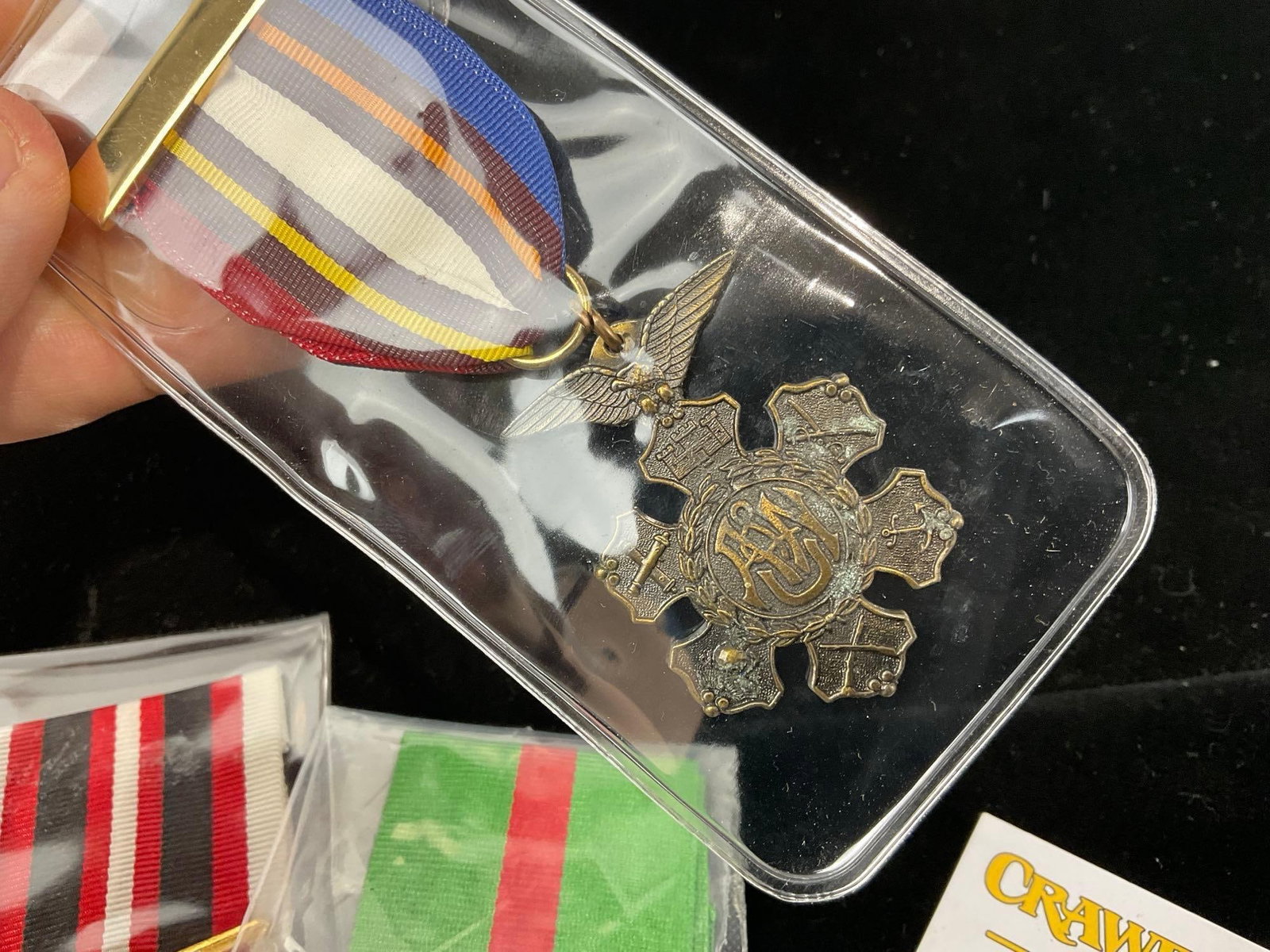 3 Medals, Army Navy Union, Military Peace Medal, Polish Veterans Award, For Free & Independence - 4
