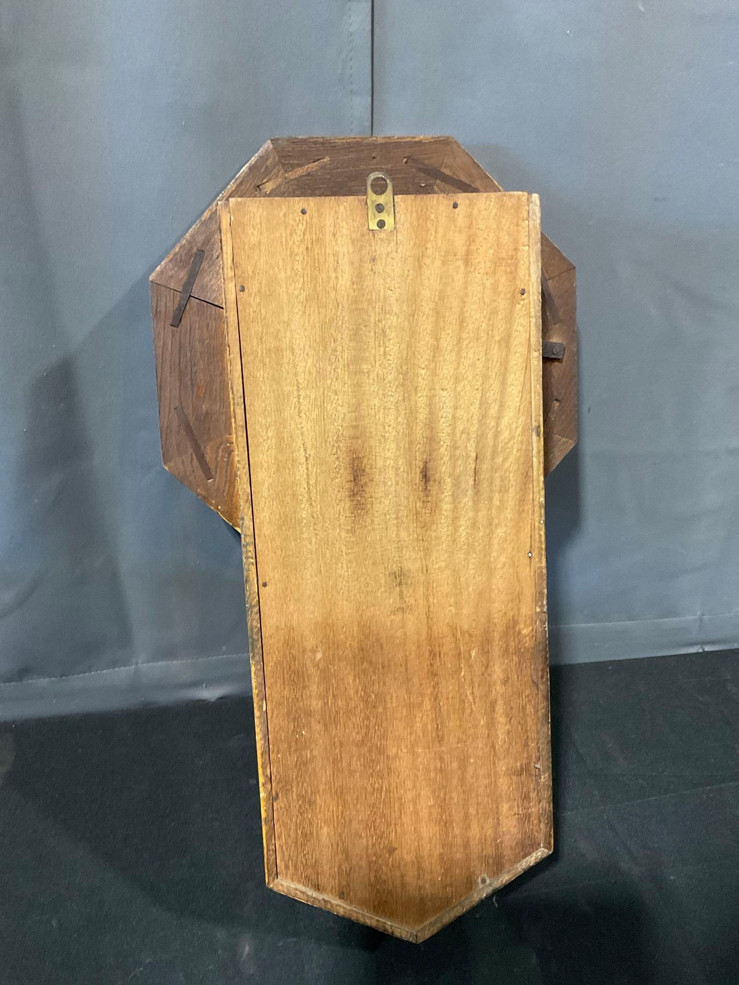 Early 20th Century Ansonia Regulator A Schoolhouse Time Strike Clock, 22h x 13w x 7d inches - 4