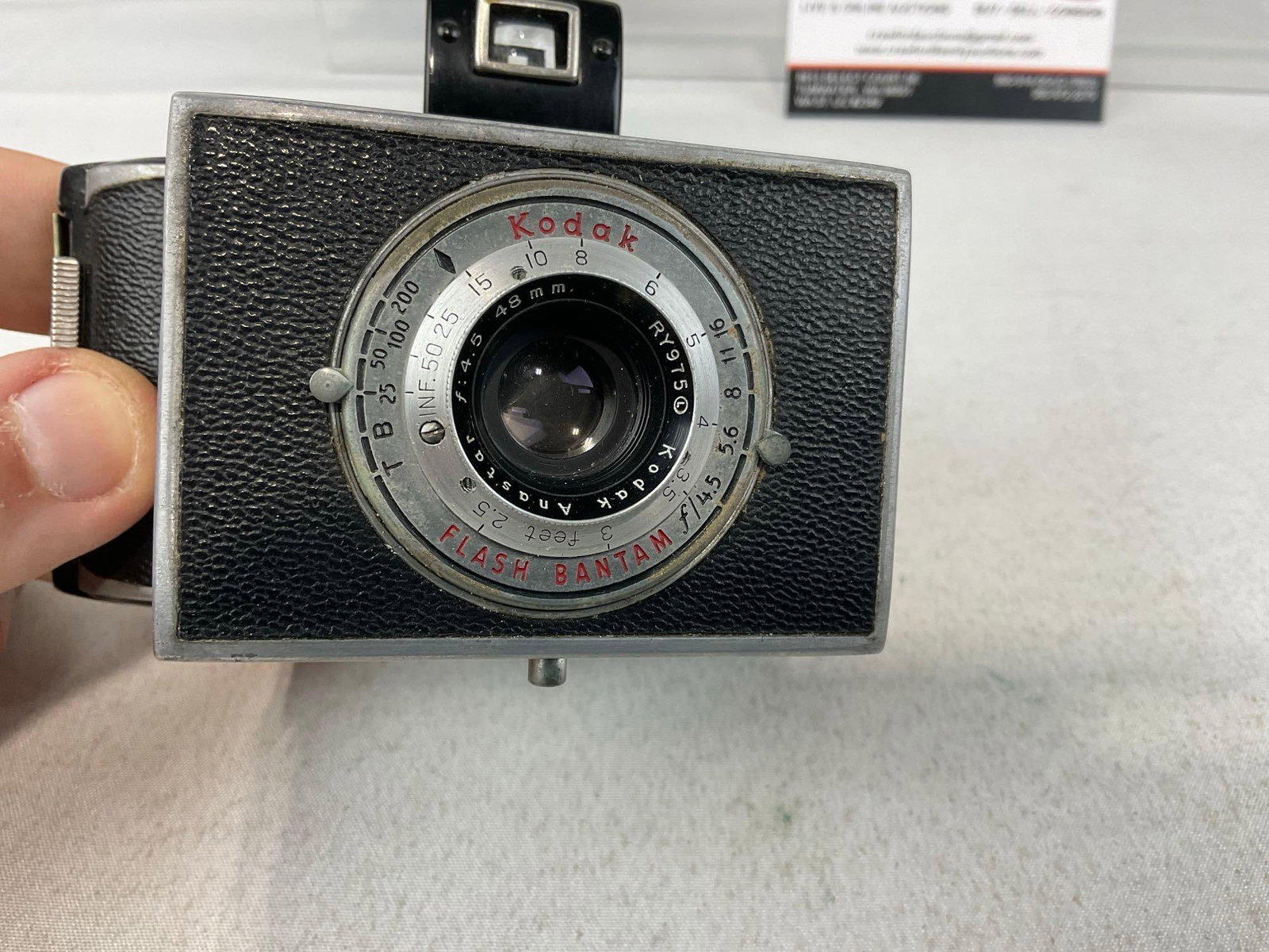 Kodak Flash Bantam w/48mm Kodak Anastar Lens & Vest Pocket Autographic Camera - 8