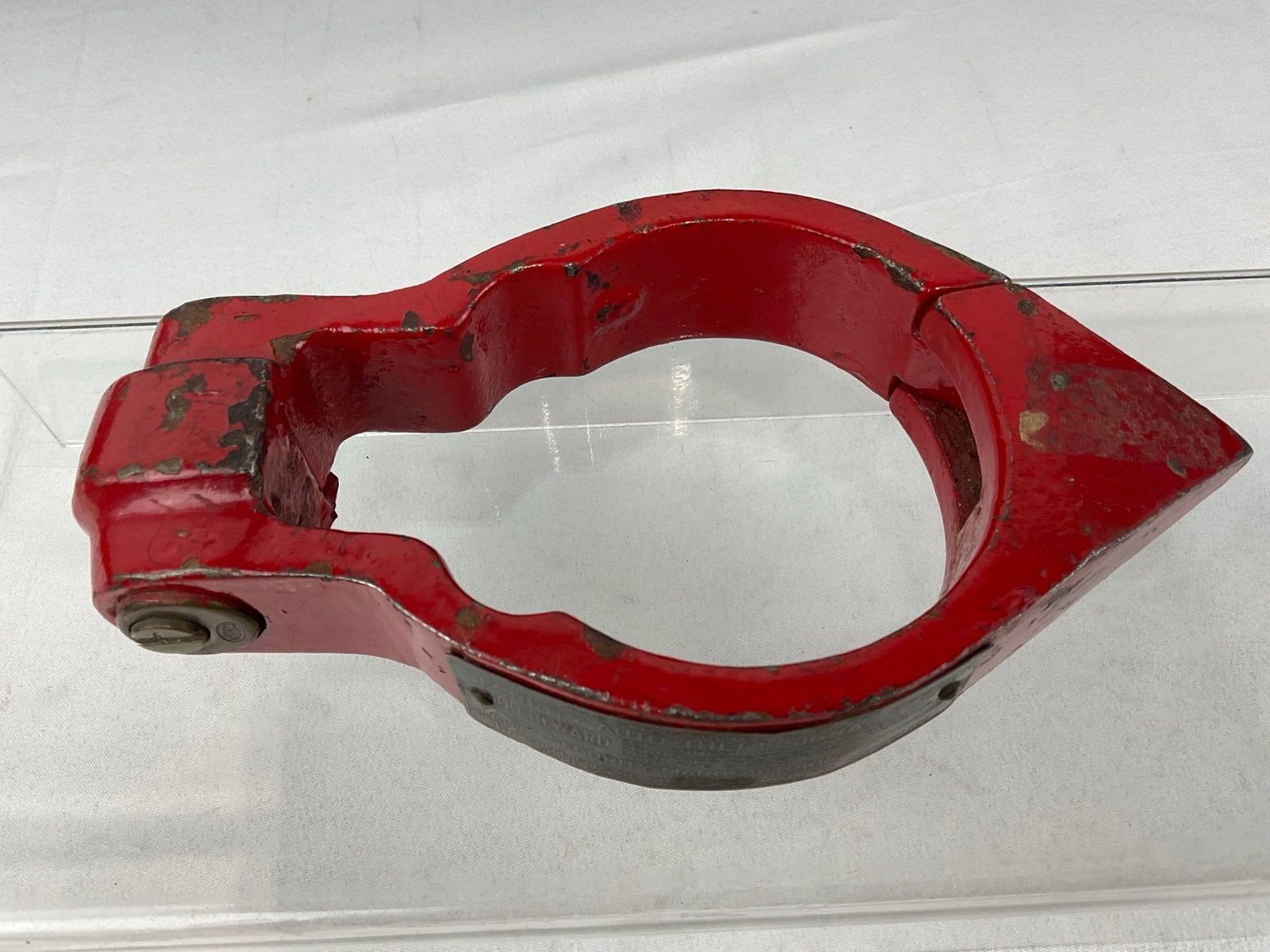 Antique Security Auto-Theft Signal System by Security Mfg co. no key, cast iron, missing finish - 4