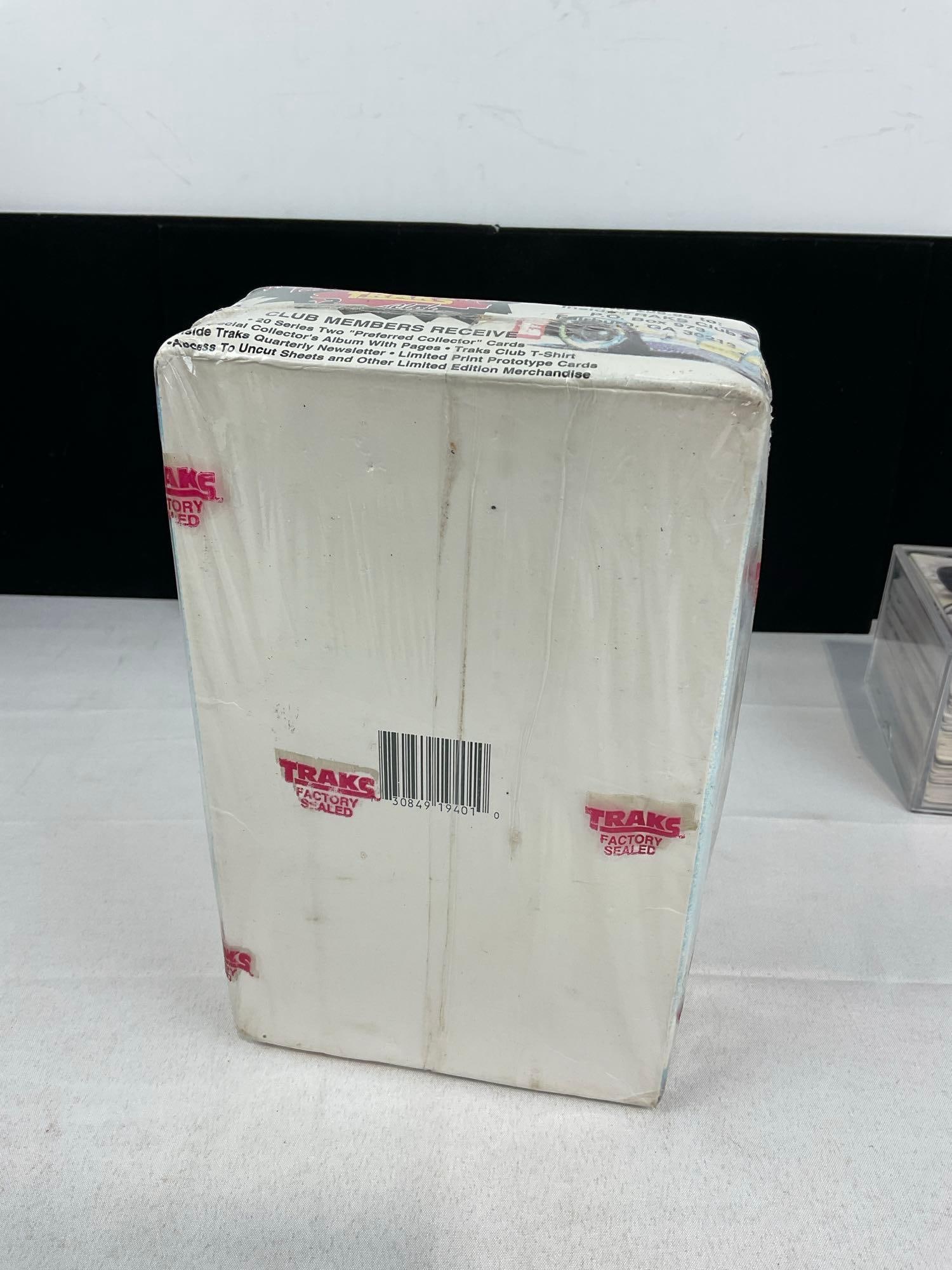 1994 Traks Premium Series 1, Factory Sealed box, Racing Card Album w/pages, & small box w/cards - 4